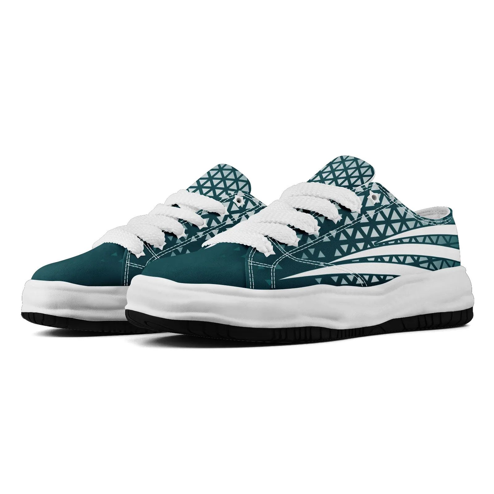 Custom Green White Pennsylvania Shoes Personalized Sneaker FN038-D023003-23