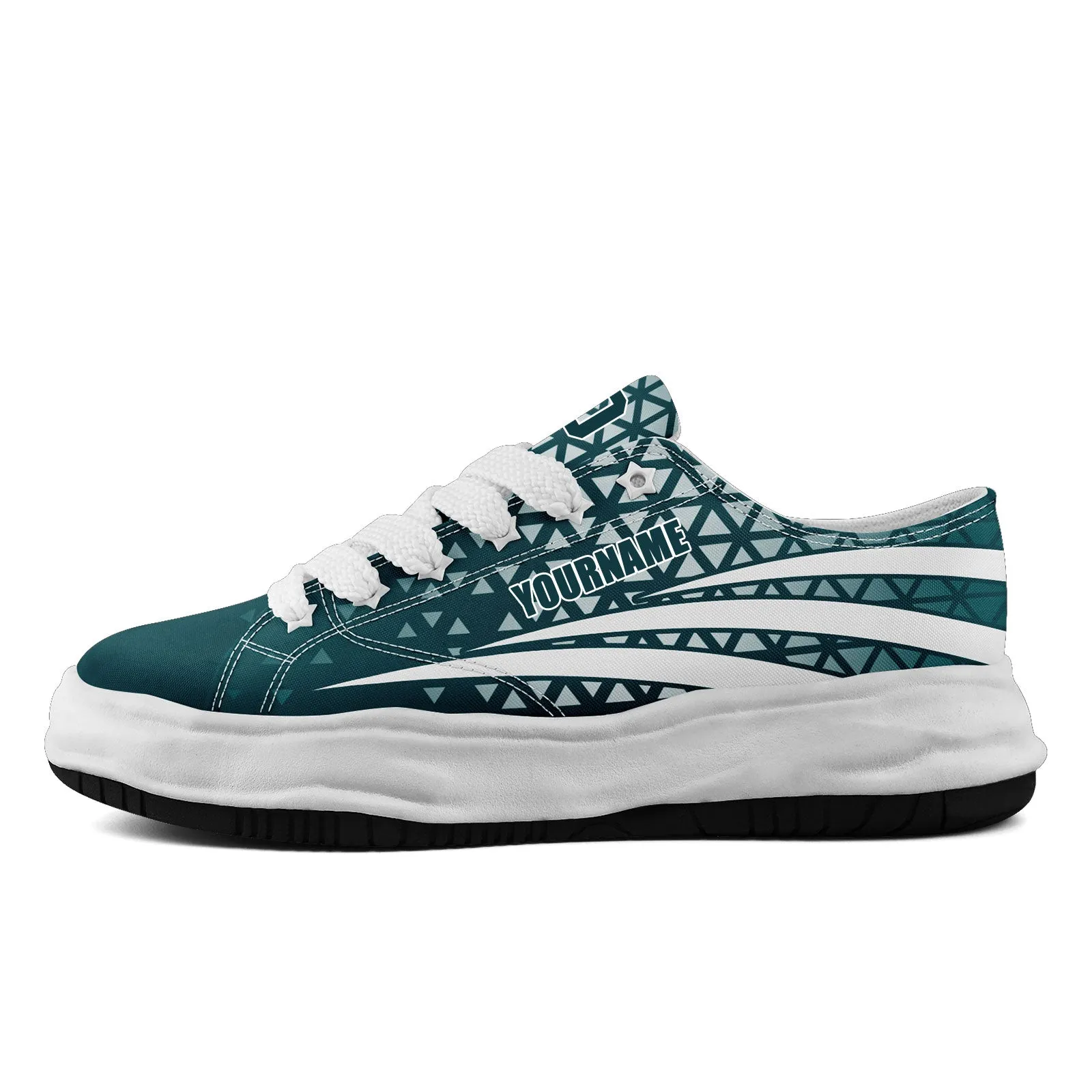 Custom Green White Pennsylvania Shoes Personalized Sneaker FN038-D023003-23