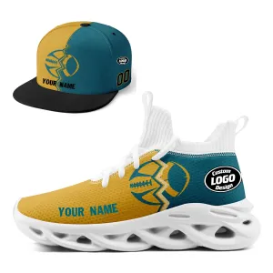 Custom Green Yellow Florida MaxSoul Shoes and Hat Combo Offer Personalized Combo ZH-D028017-24