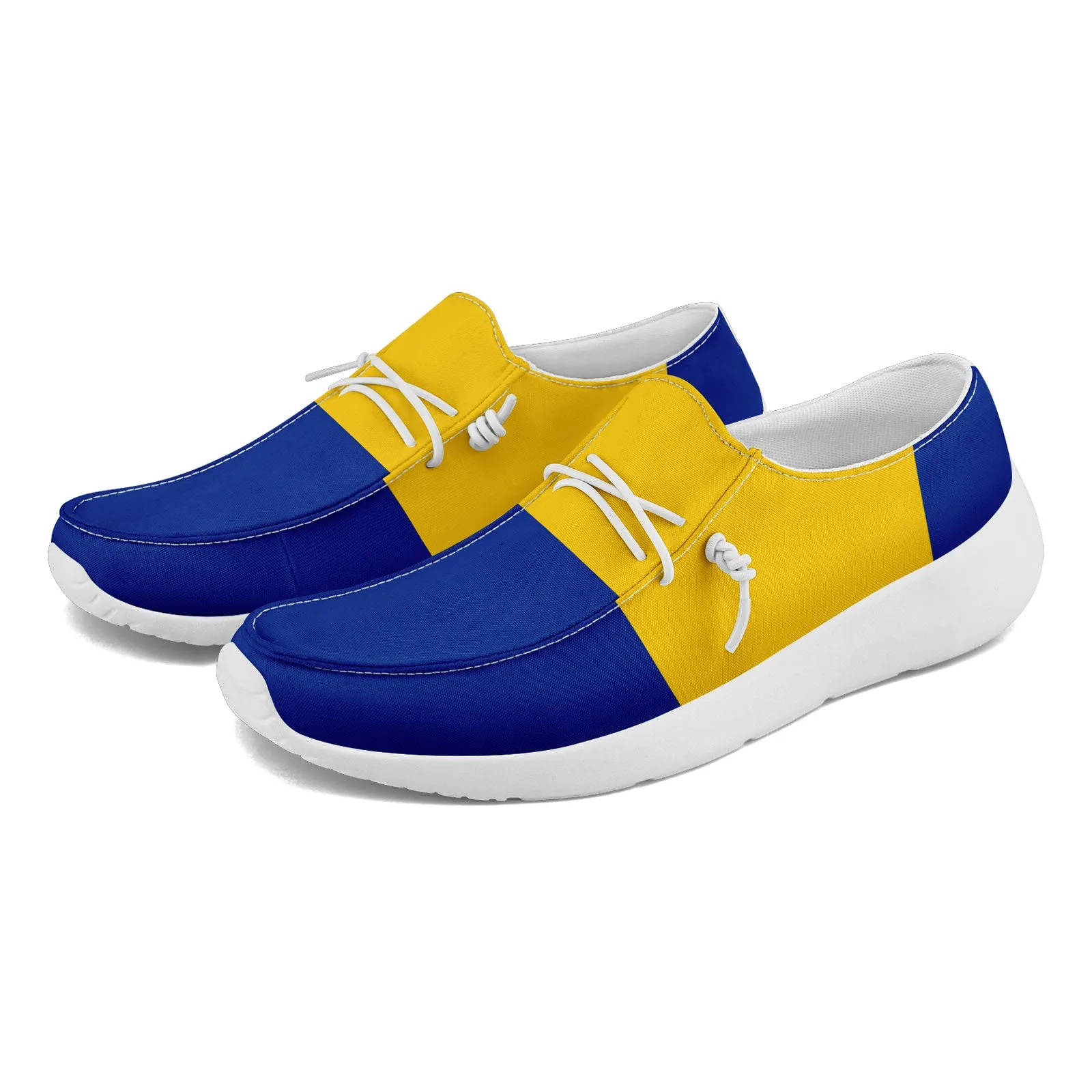 Custom Los Angeles Blue Yellow Shoes Personalized Sneaker FN018-D020278-15