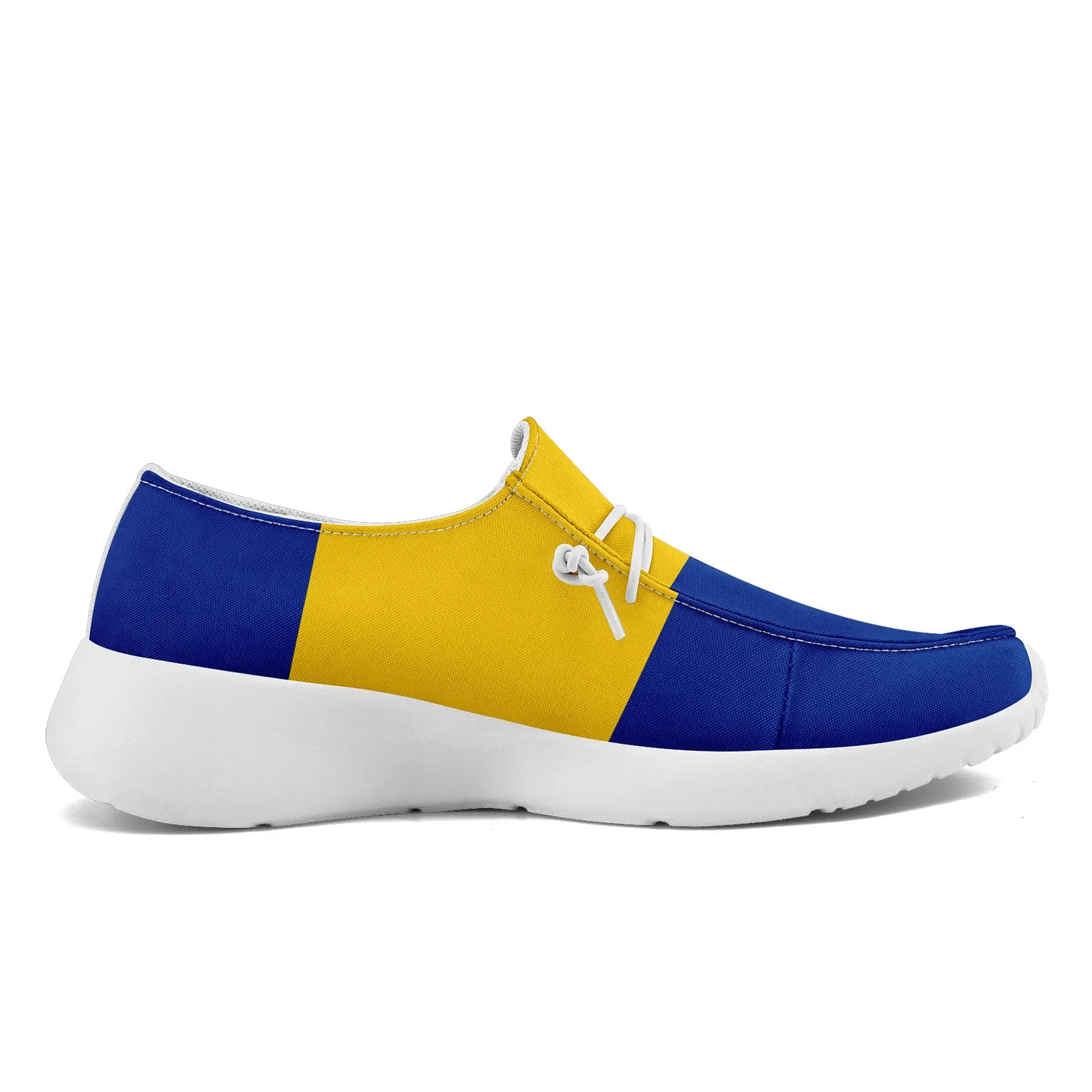 Custom Los Angeles Blue Yellow Shoes Personalized Sneaker FN018-D020278-15