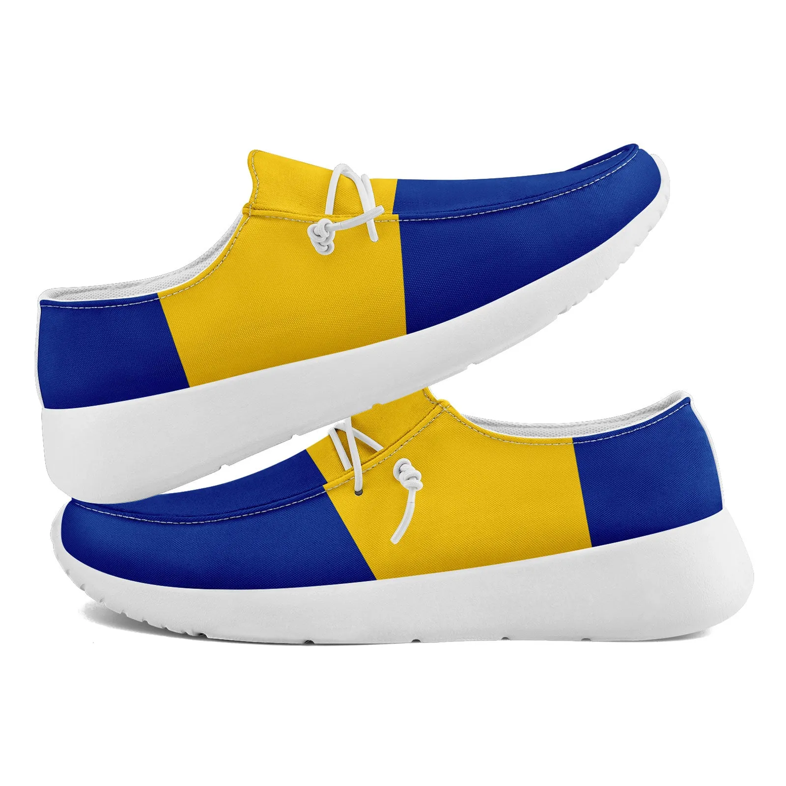 Custom Los Angeles Blue Yellow Shoes Personalized Sneaker FN018-D020278-15