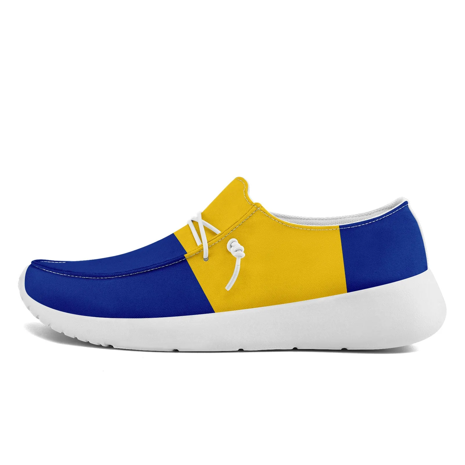 Custom Los Angeles Blue Yellow Shoes Personalized Sneaker FN018-D020278-15