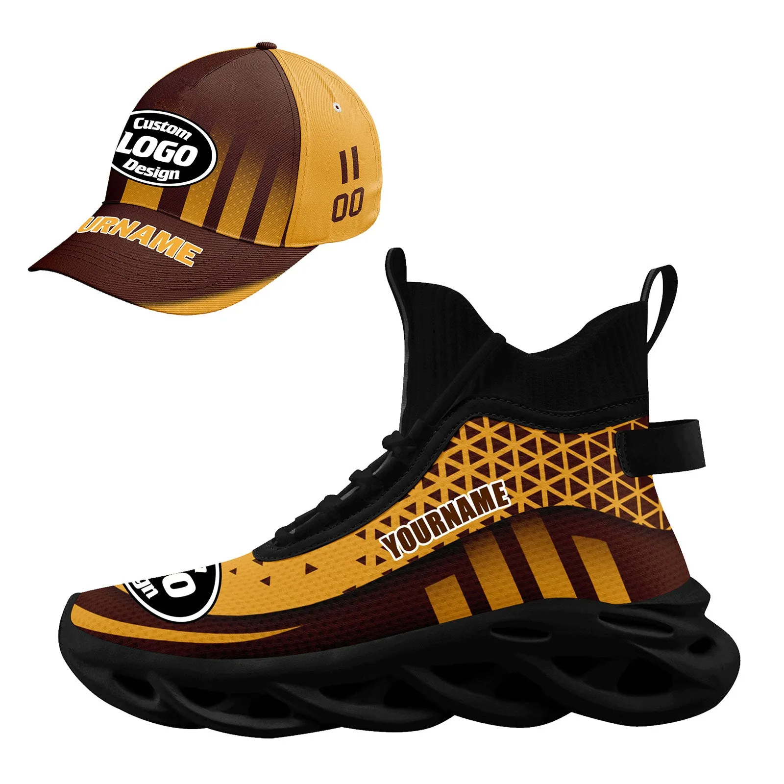 Custom Maxsoul Shoes and Hat Personalized Sneaker Combo ZH-D023029-4