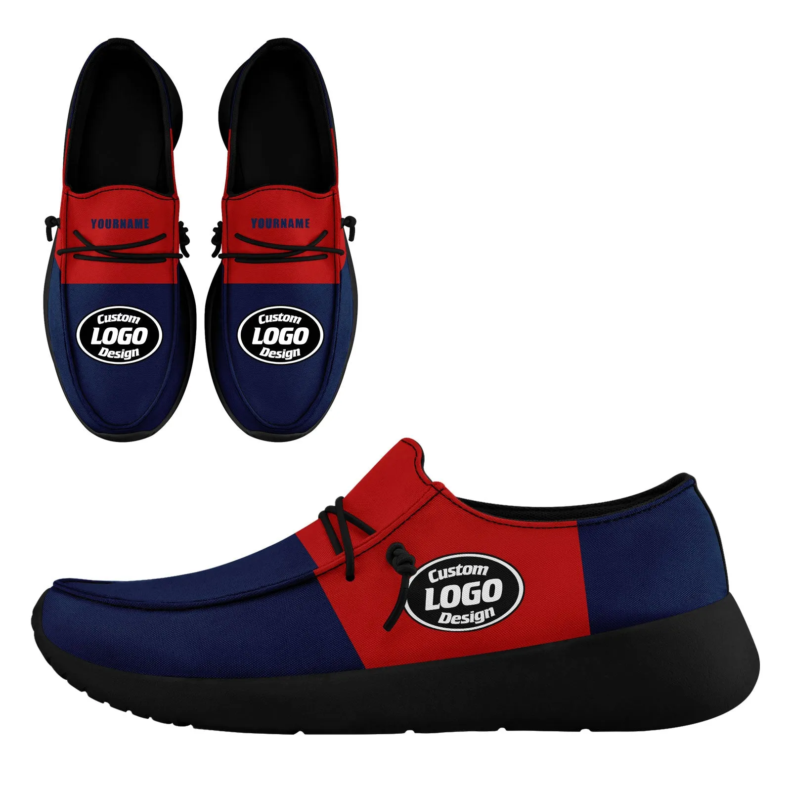 Custom New England Blue Red Shoes Personalized Sneaker FN018-D020278-26