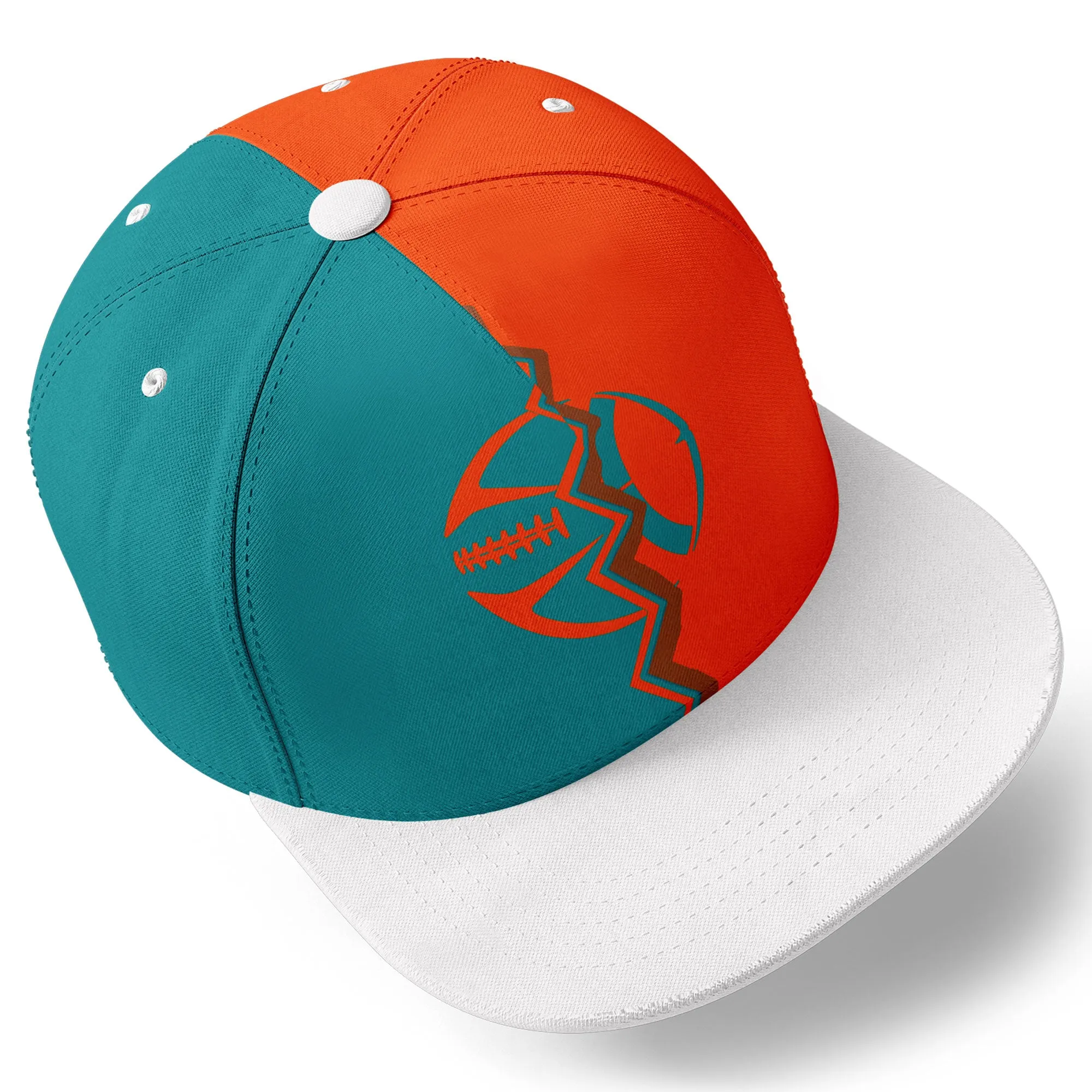 Custom Orange Blue Florida MaxSoul Shoes and Hat Combo Offer Personalized Combo ZH-D028017-28