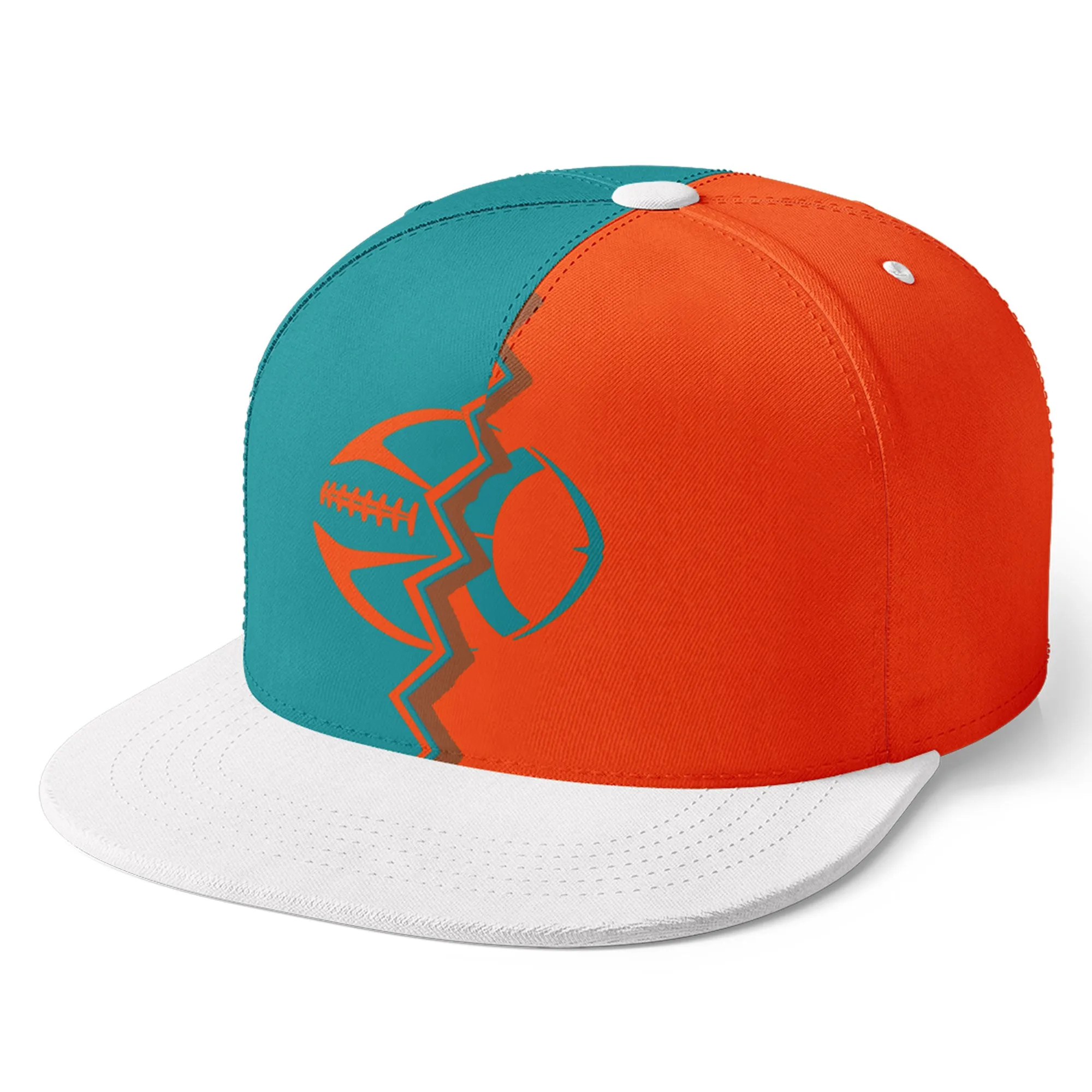 Custom Orange Blue Florida MaxSoul Shoes and Hat Combo Offer Personalized Combo ZH-D028017-28