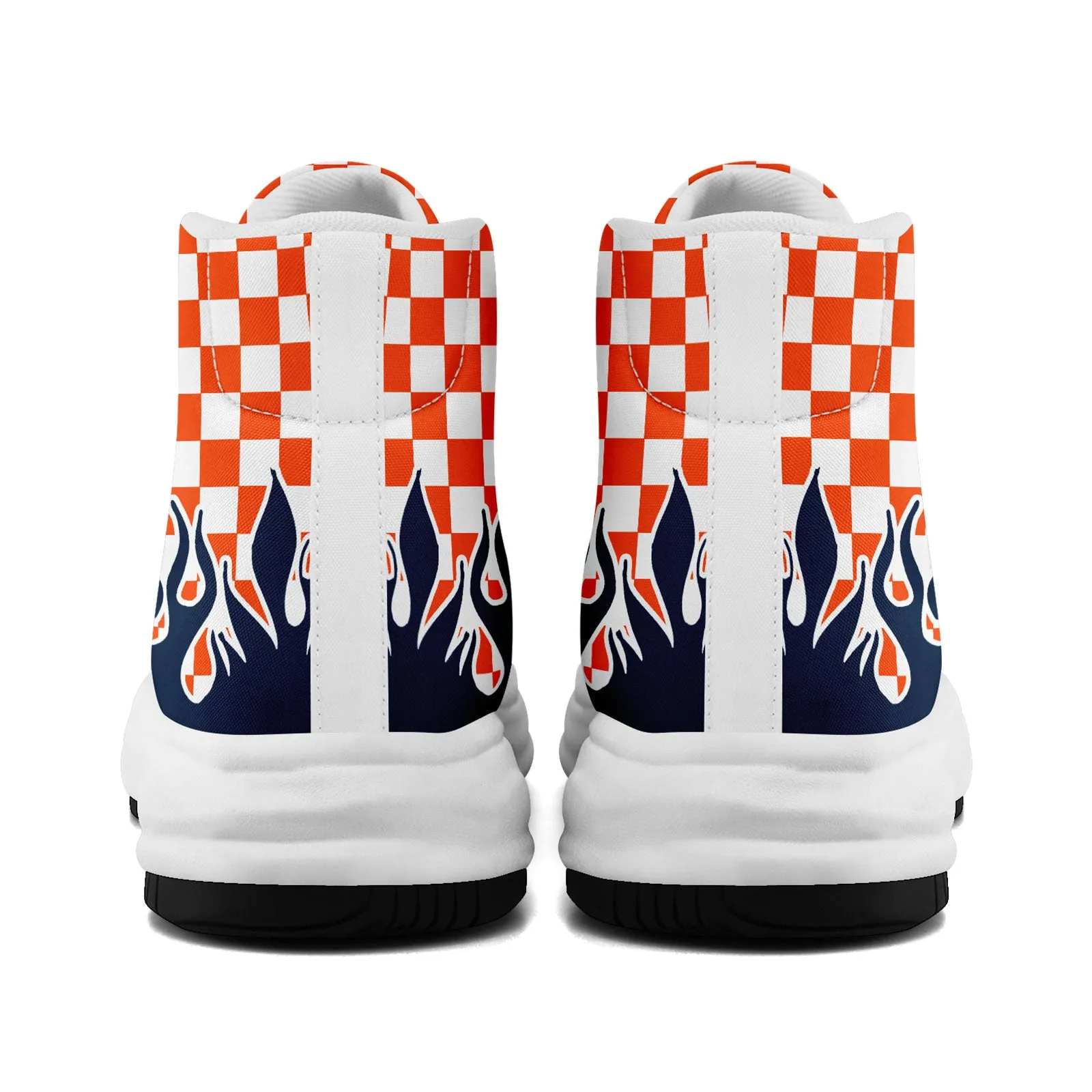 Custom Orange Blue White Denver Firesoul Shoes Personalized Sneaker FN039-D020272-10