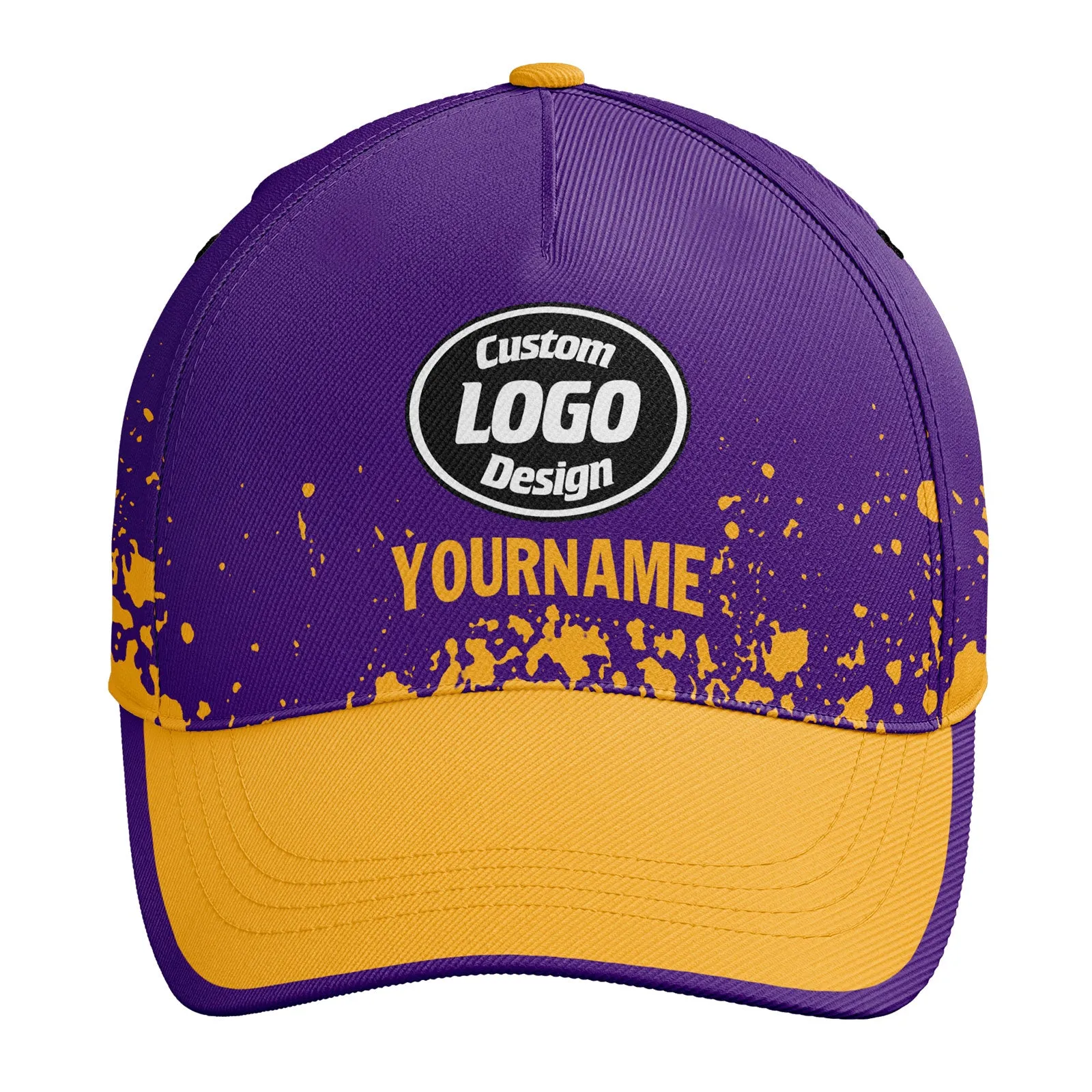 Custom Purple Yellow Jersey MaxSoul Shoes and Hat Combo Offer Personalized Combo ZH-D020234-4