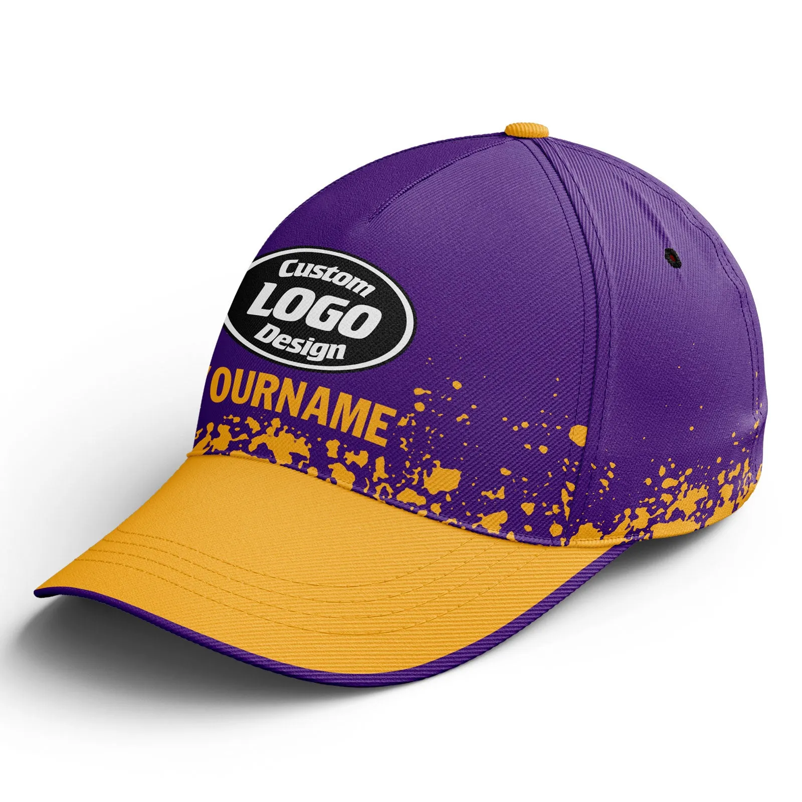 Custom Purple Yellow Jersey MaxSoul Shoes and Hat Combo Offer Personalized Combo ZH-D020234-4