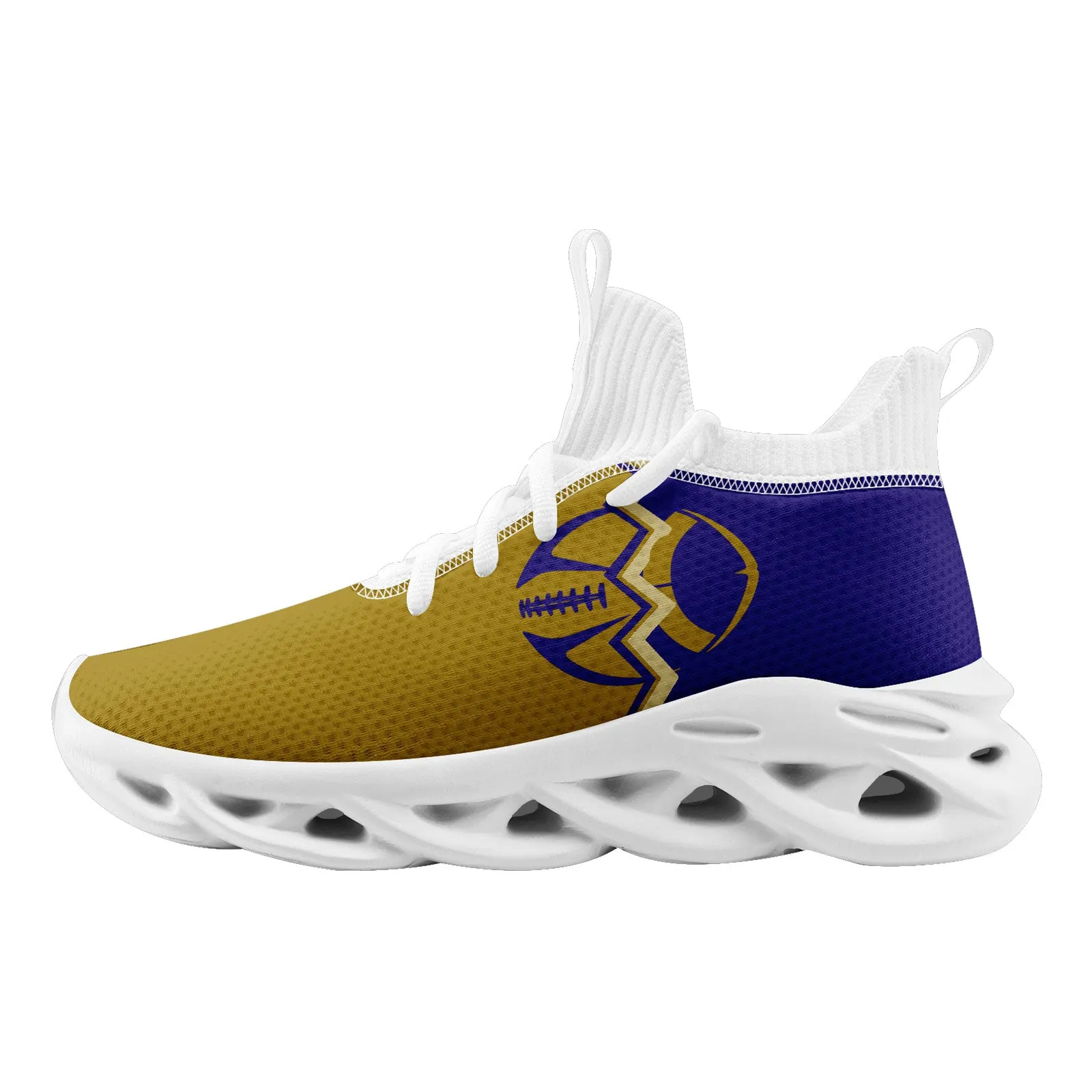 Custom Purple Yellow Maryland Maxsoul Shoes Personalized Sneaker FN030A-D028017-17