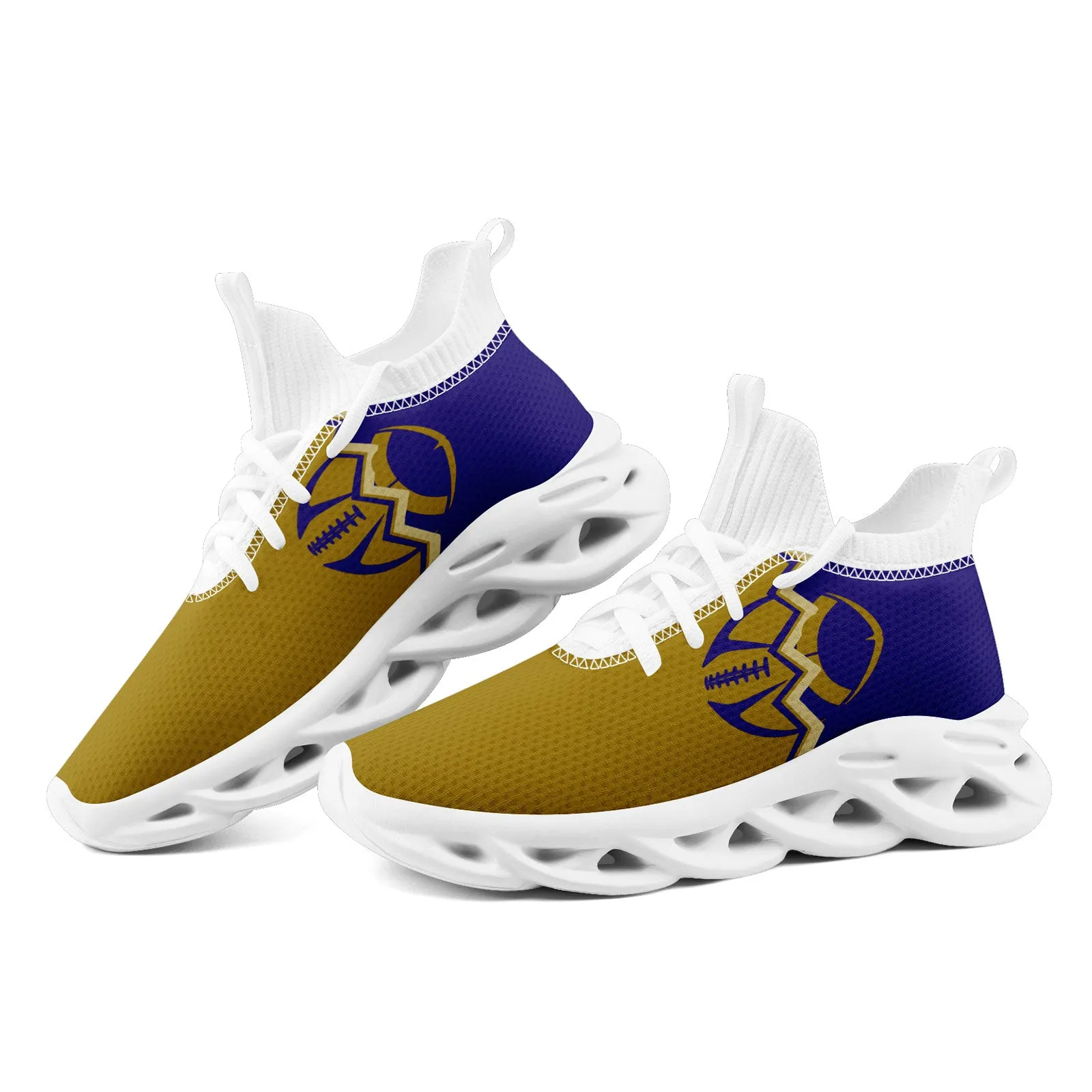 Custom Purple Yellow Maryland Maxsoul Shoes Personalized Sneaker FN030A-D028017-17