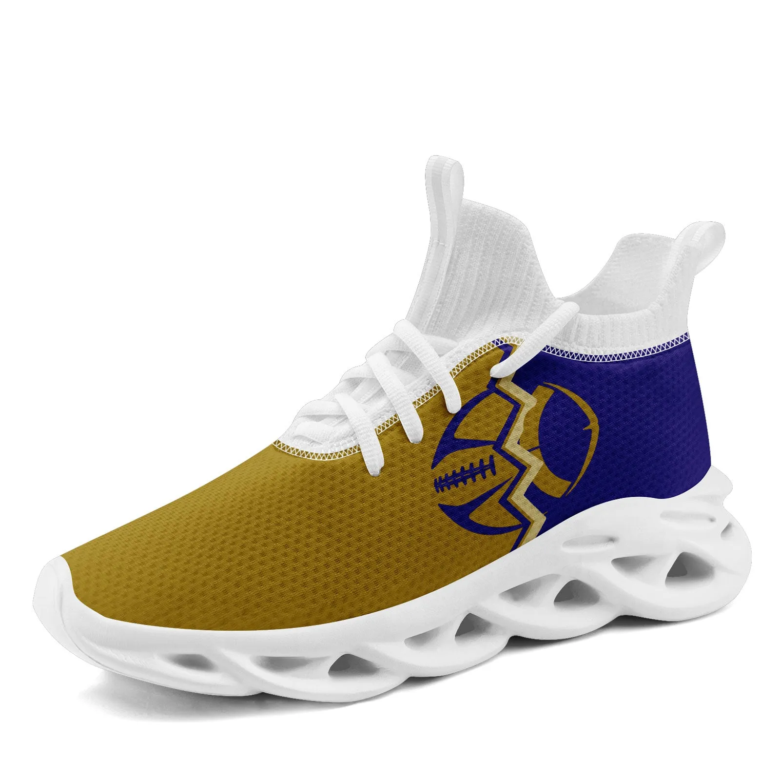 Custom Purple Yellow Maryland Maxsoul Shoes Personalized Sneaker FN030A-D028017-17