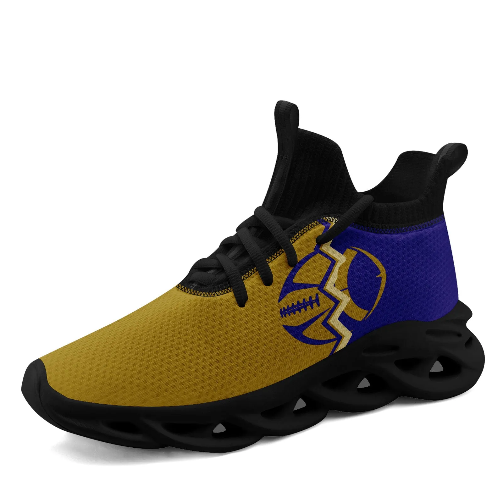 Custom Purple Yellow Maryland Maxsoul Shoes Personalized Sneaker FN030A-D028017-17