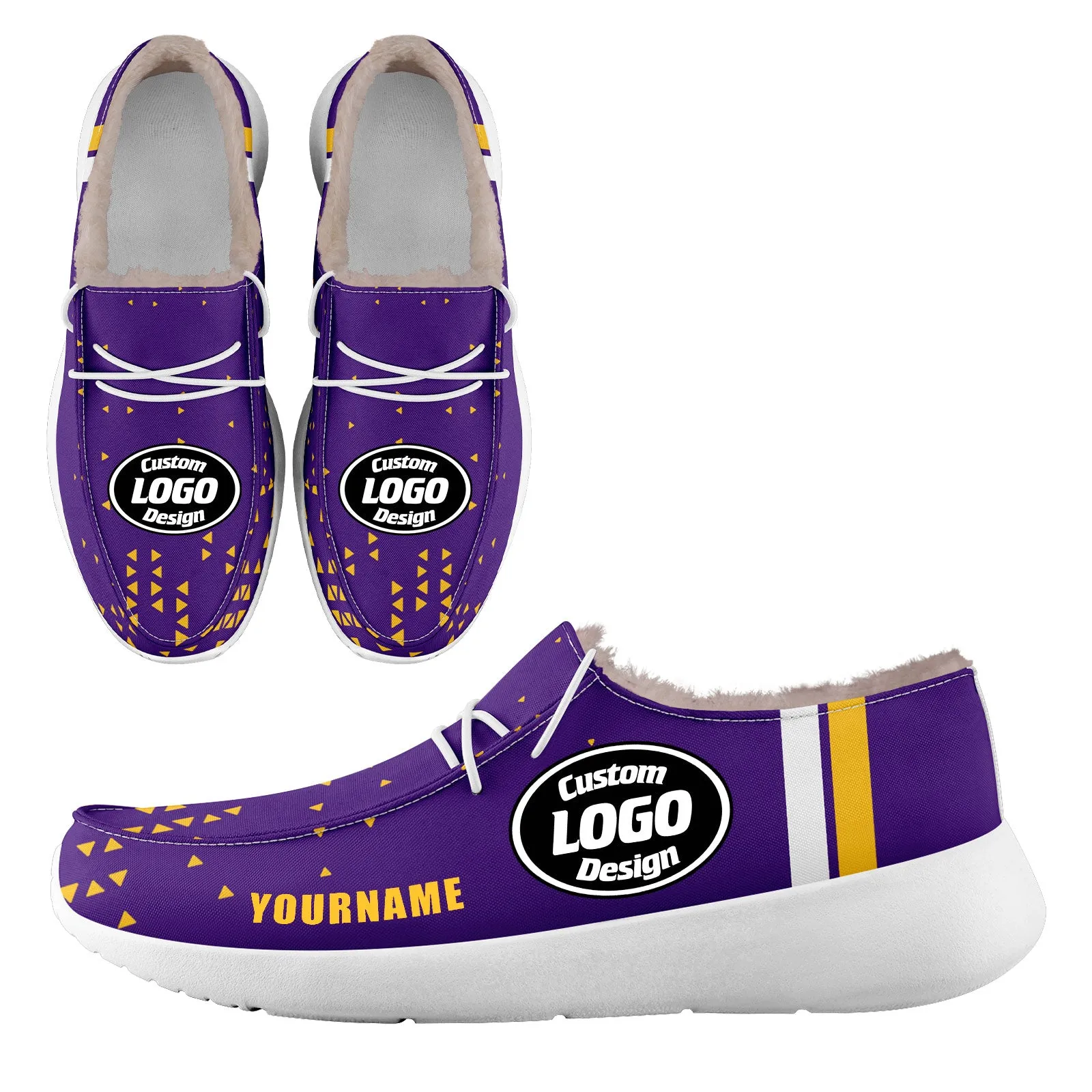 Custom Purple Yellow Minnesota Shoes Personalized Sneaker FN042-D020279-17