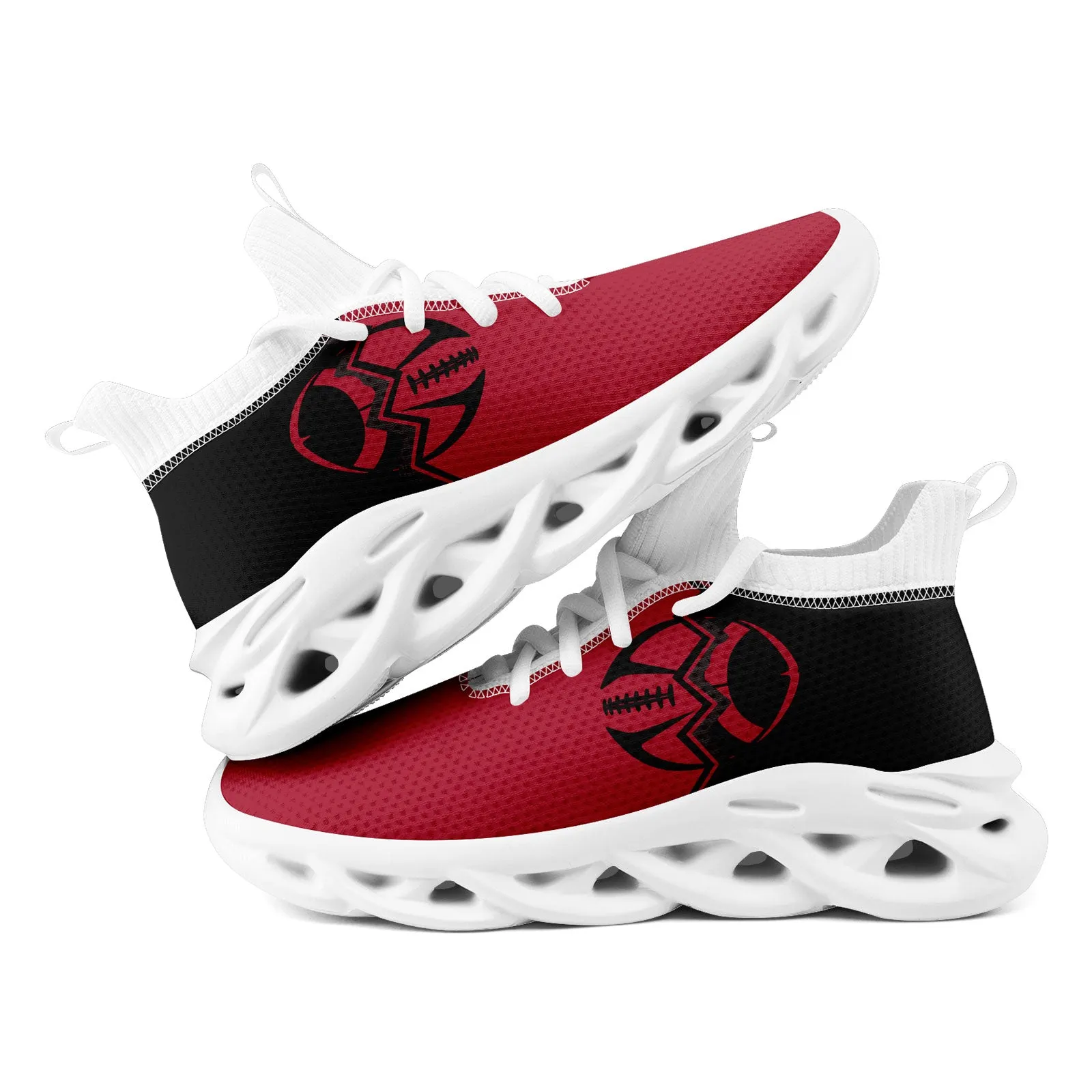 Custom Red Black Georgia MaxSoul Shoes and Hat Combo Offer Personalized Combo ZH-D028017-2