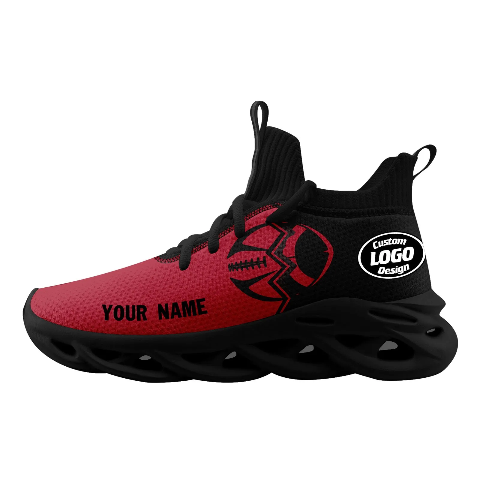 Custom Red Black Georgia MaxSoul Shoes and Hat Combo Offer Personalized Combo ZH-D028017-2