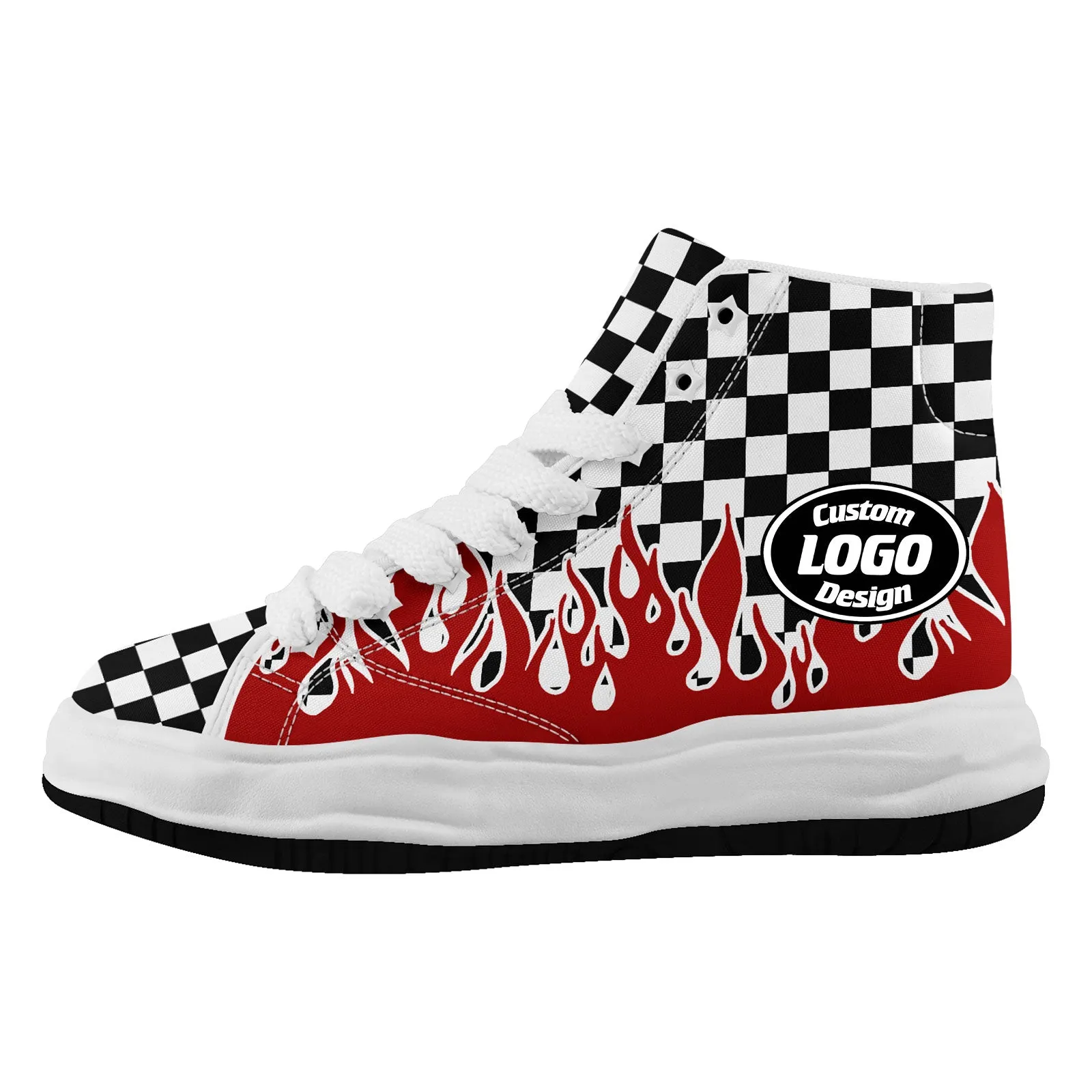 Custom Red Black White Arizona Firesoul Shoes Personalized Sneaker FN039-D020272-1