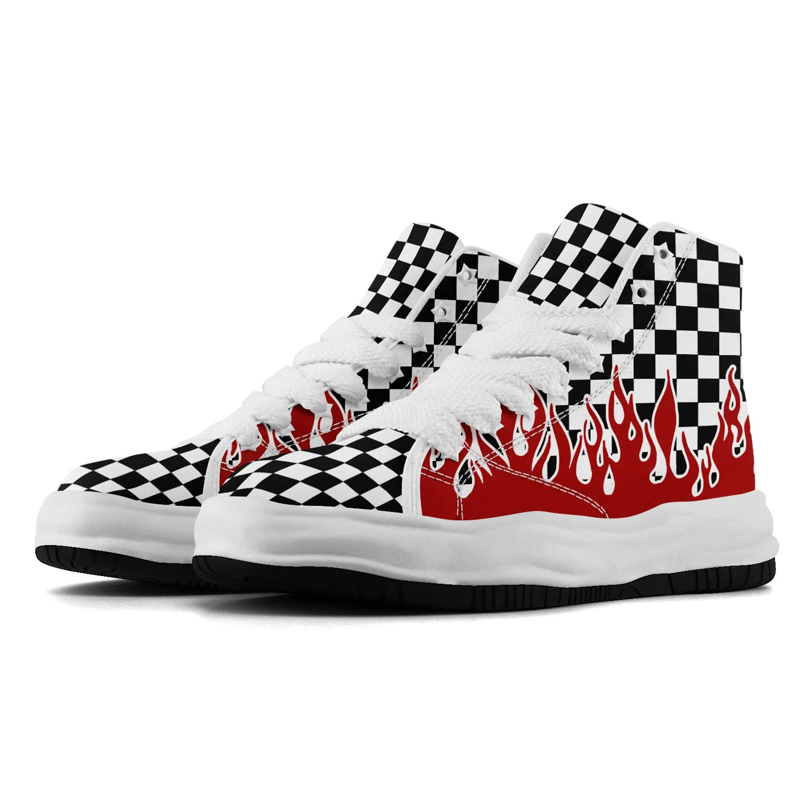 Custom Red Black White Arizona Firesoul Shoes Personalized Sneaker FN039-D020272-1