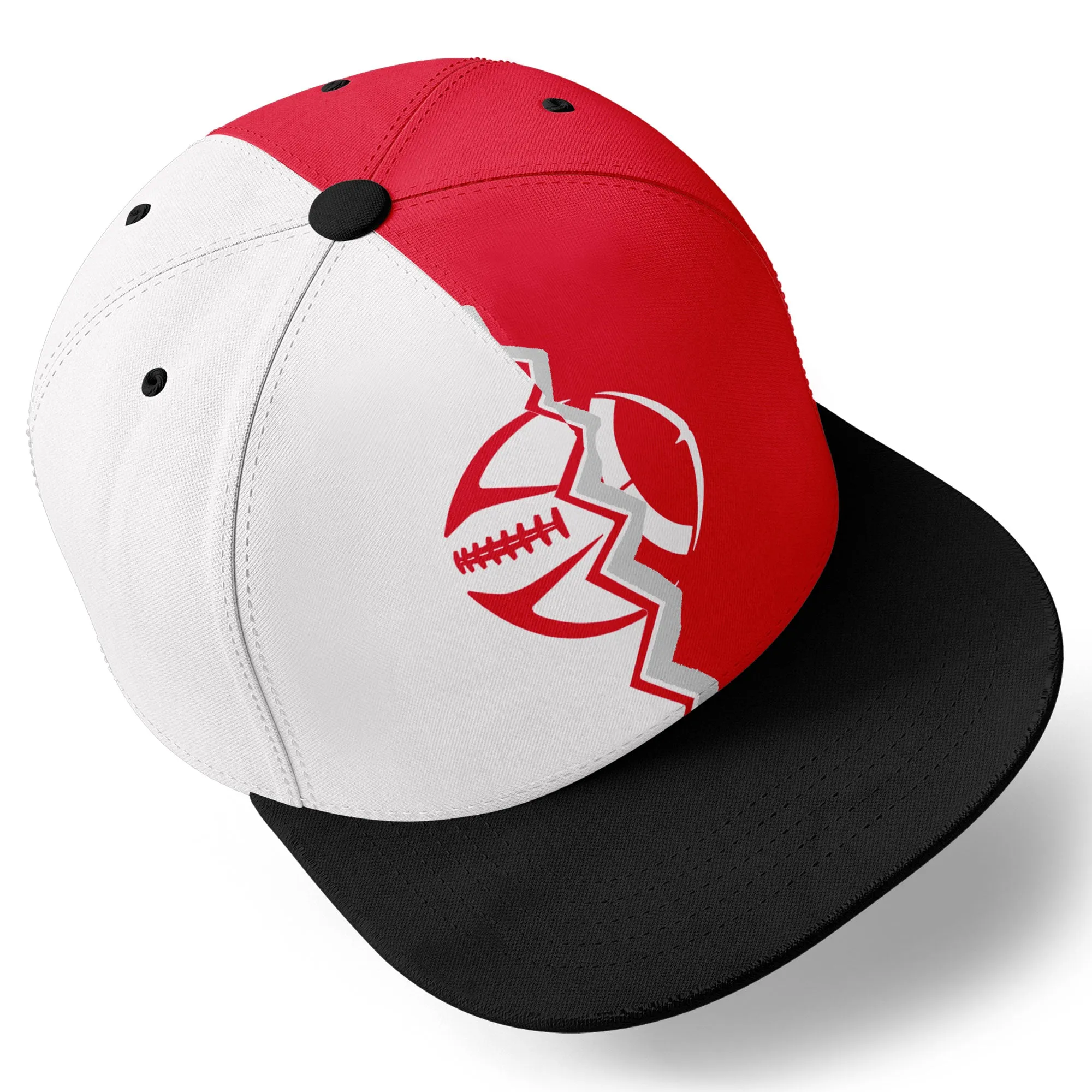 Custom Red White Missouri Hat Sport Design Cap Stitched Adjustable Personalized PR067B-D028017-25