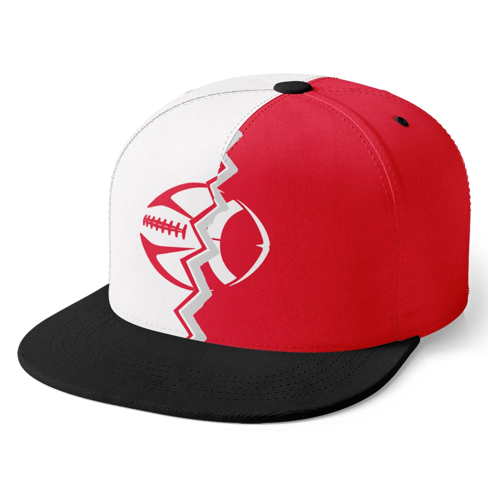 Custom Red White Missouri Hat Sport Design Cap Stitched Adjustable Personalized PR067B-D028017-25