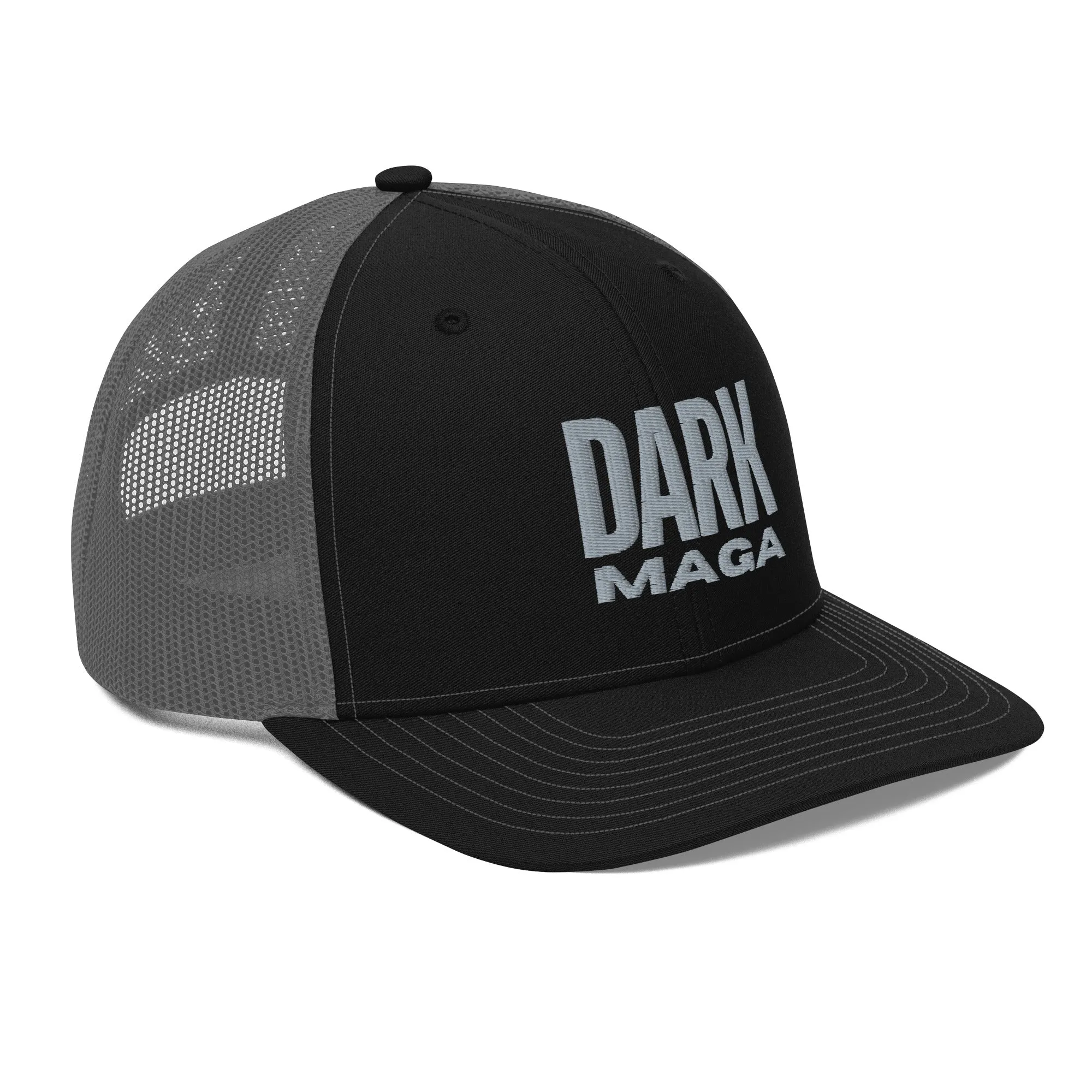 Dark MAGA Custom Embroidered Trucker Hat