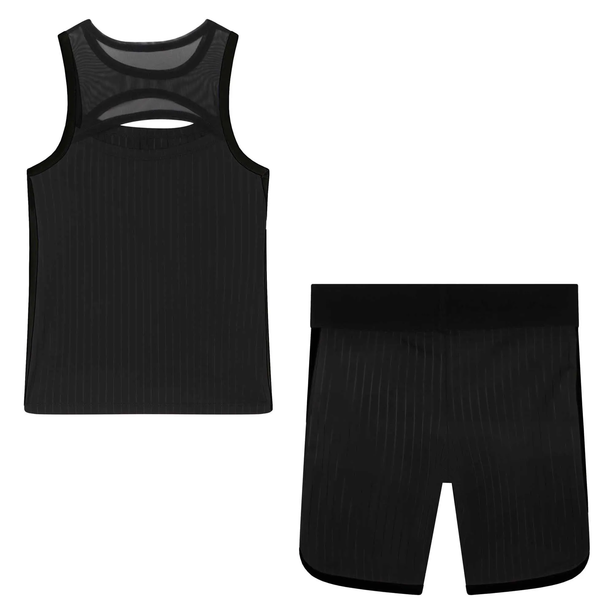 DKNY Black Striped Sports Ensemble