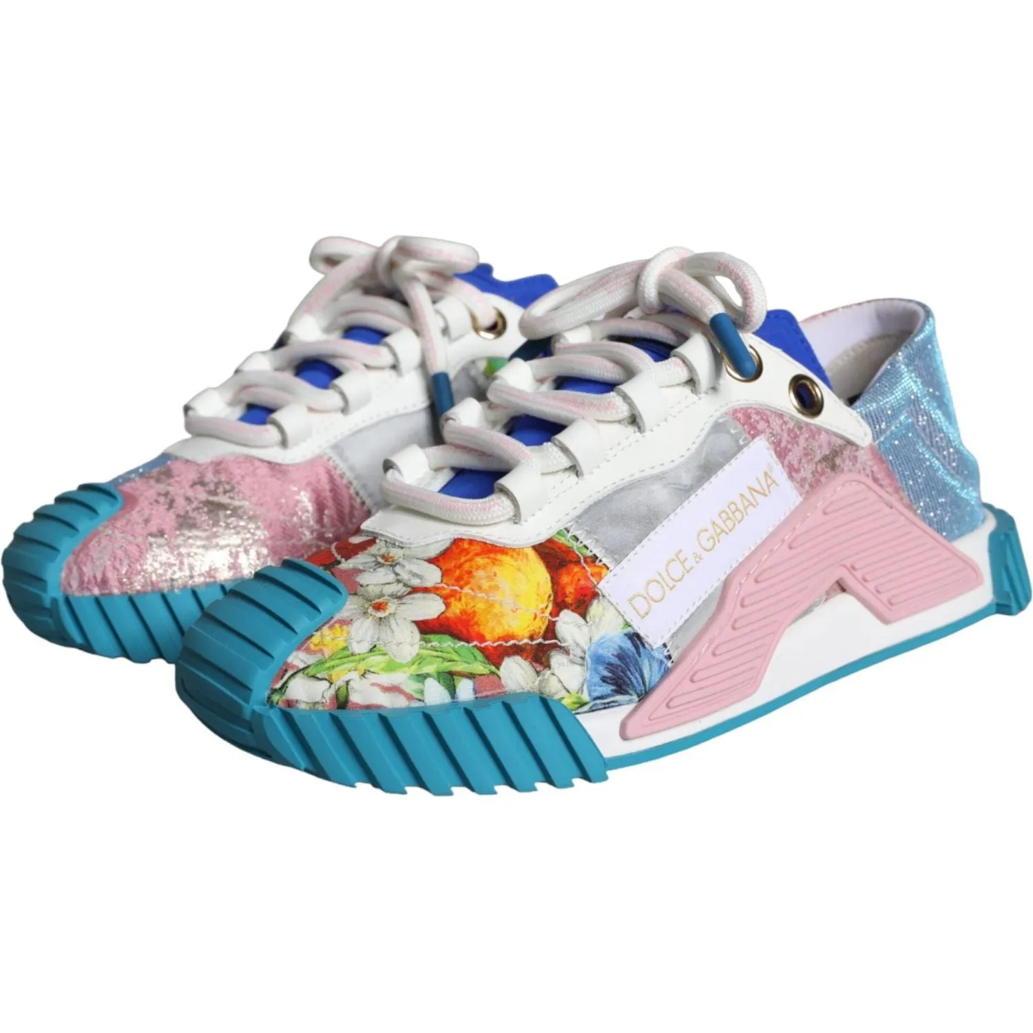 Dolce & Gabbana Multicolor Patchwork NS1 Low Top Sneaker Shoes