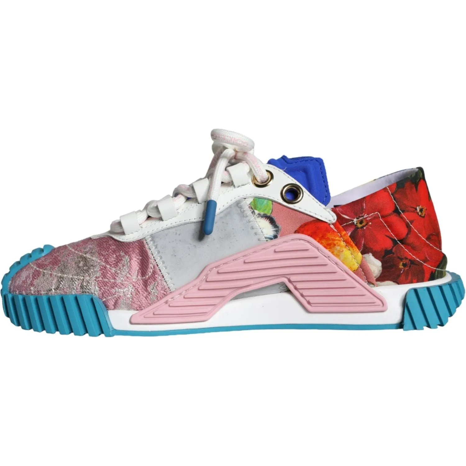 Dolce & Gabbana Multicolor Patchwork NS1 Low Top Sneaker Shoes