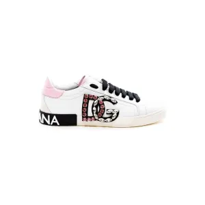 Dolce & Gabbana White Leather Sneaker