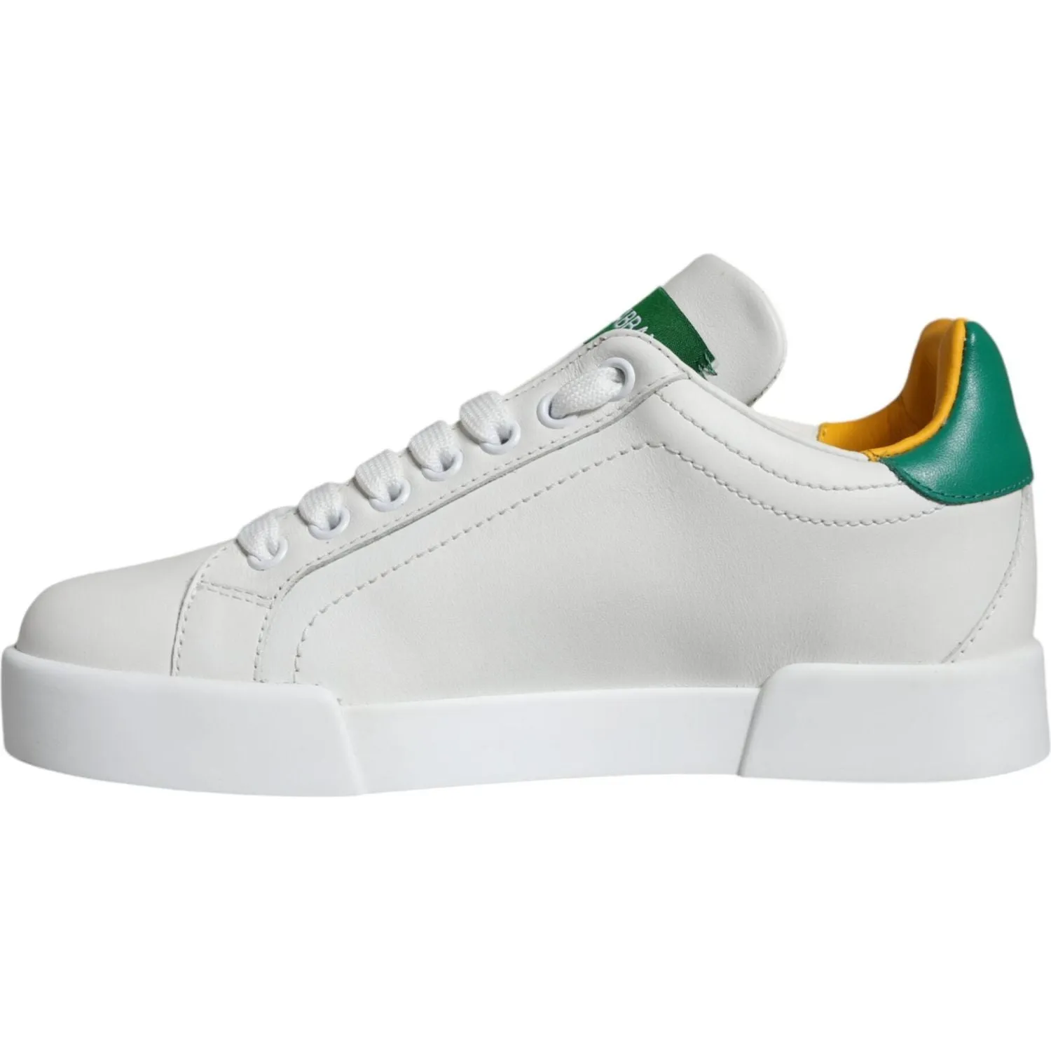 Dolce & Gabbana White Love Patch Portofino Sneakers Shoes