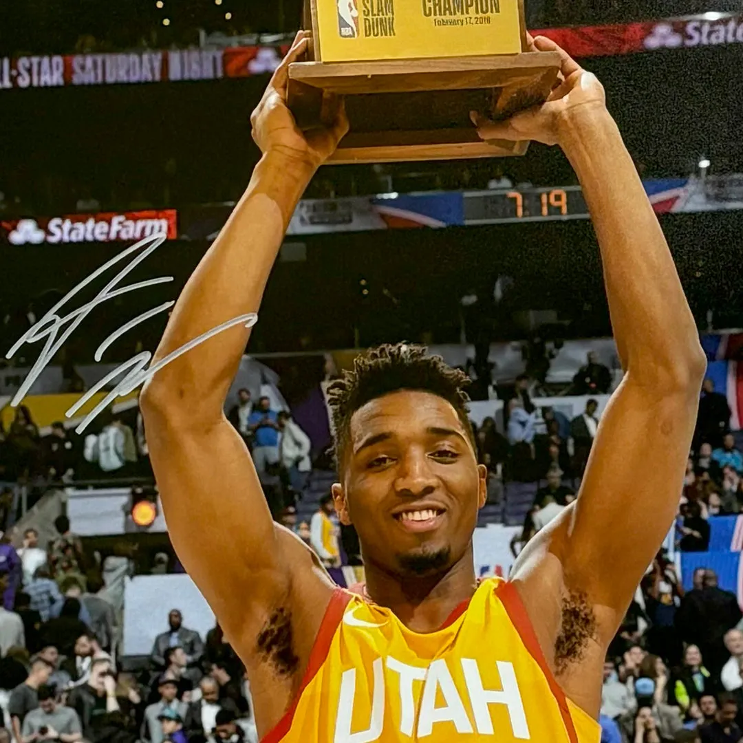 Donovan Mitchell Signed Utah Jazz Framed 16x20 Photo