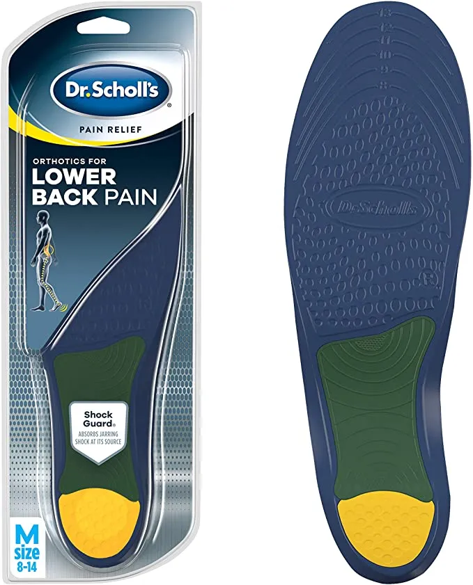 Dr. Scholl's Lower Back Pain Relief Orthotics | Immediate and All-Day Relief of Lower Back Pain | Women&Men