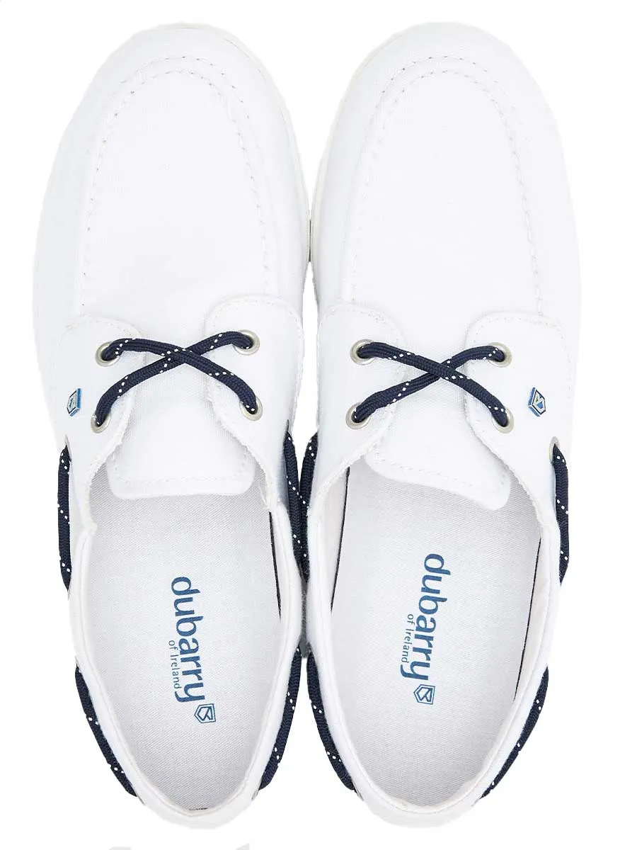 DUBARRY Biarritz Canvas Deck Shoe - Women's - White