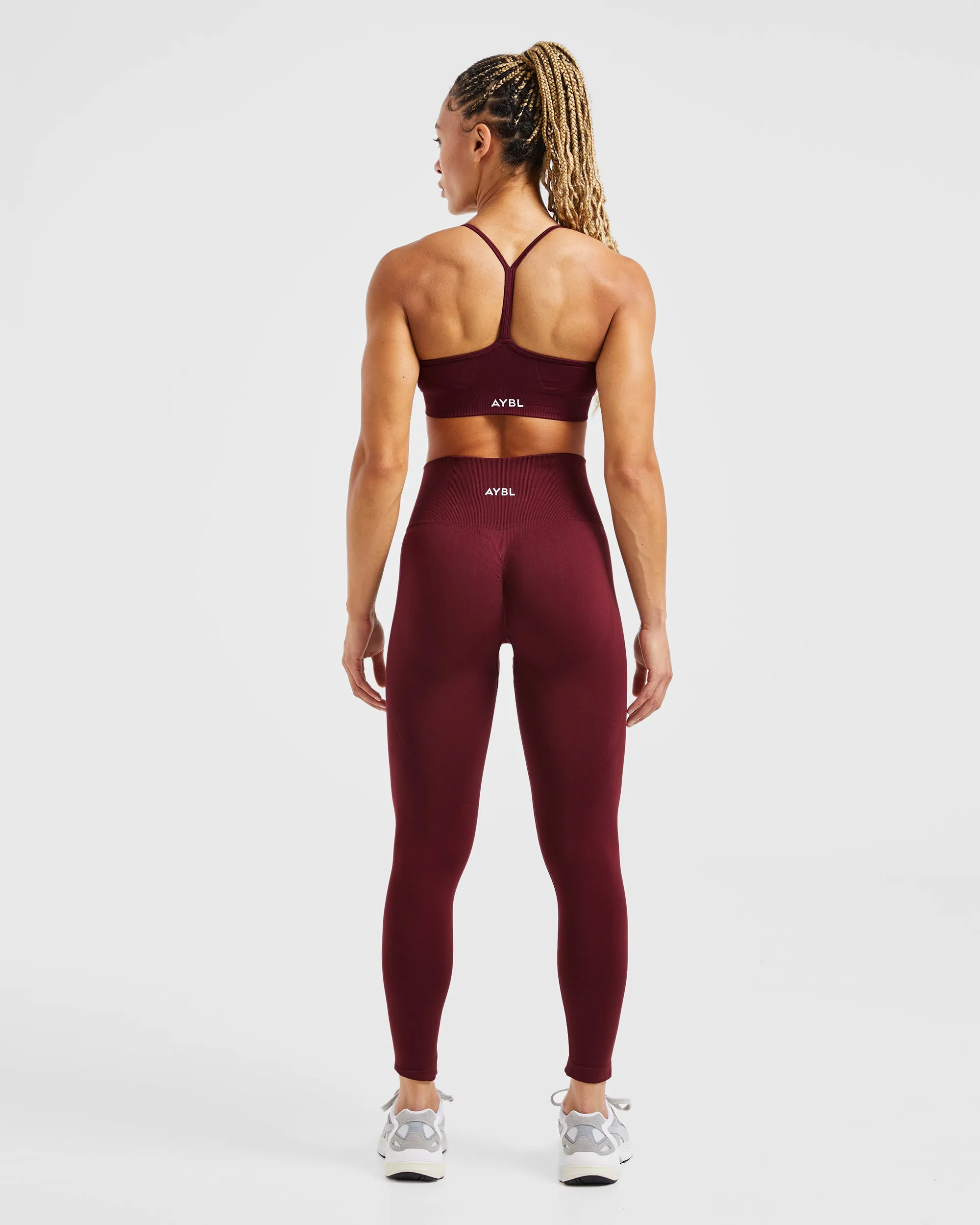 Empower Seamless Sports Bra - Red Wine