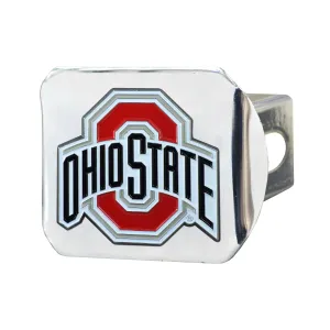 Fanmats Ohio State Buckeyes Color Hitch Cover - Chrome