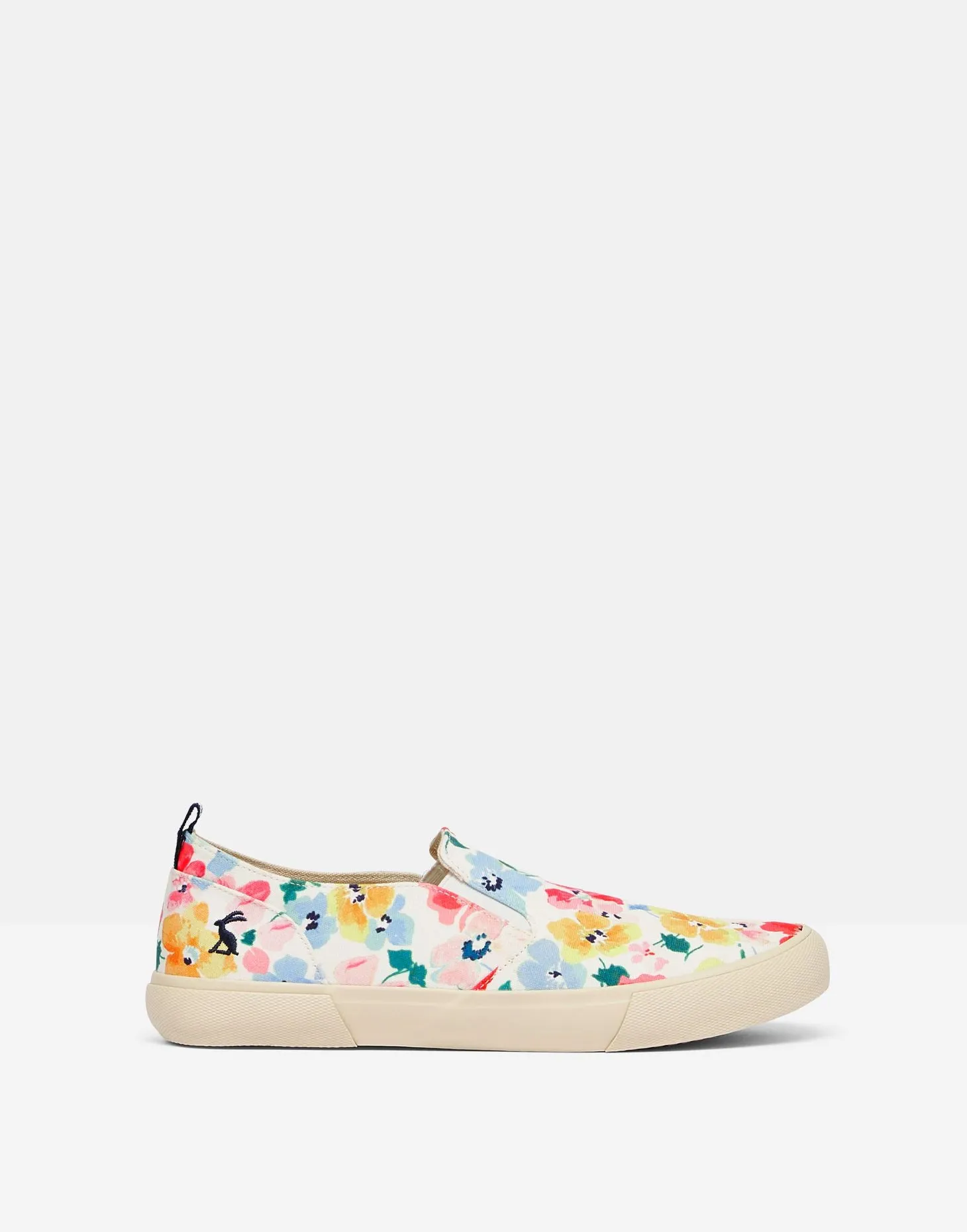 Fay Slip on Trainers - White Floral