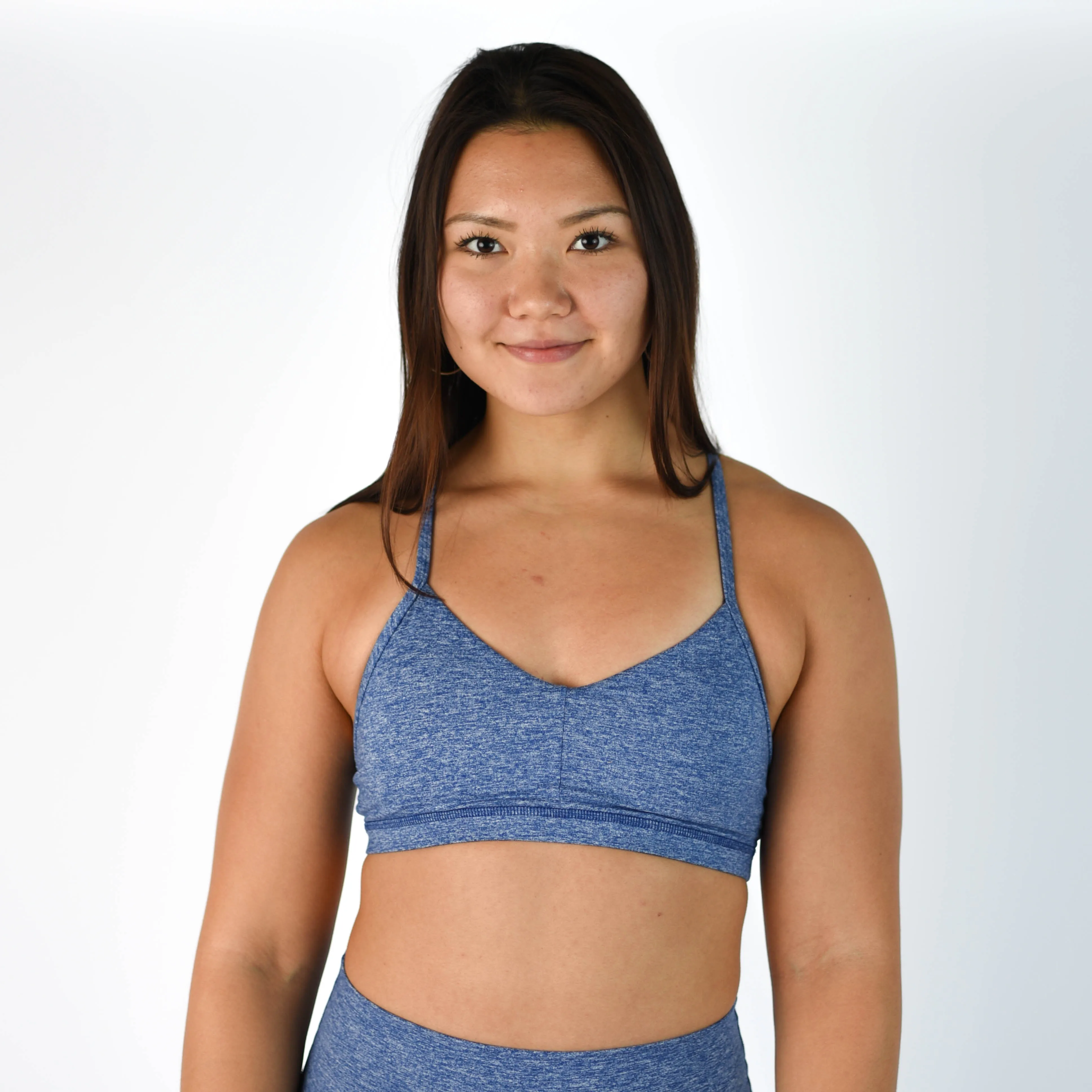 FLEO Reinette Sports Bra - Heather Cobalt