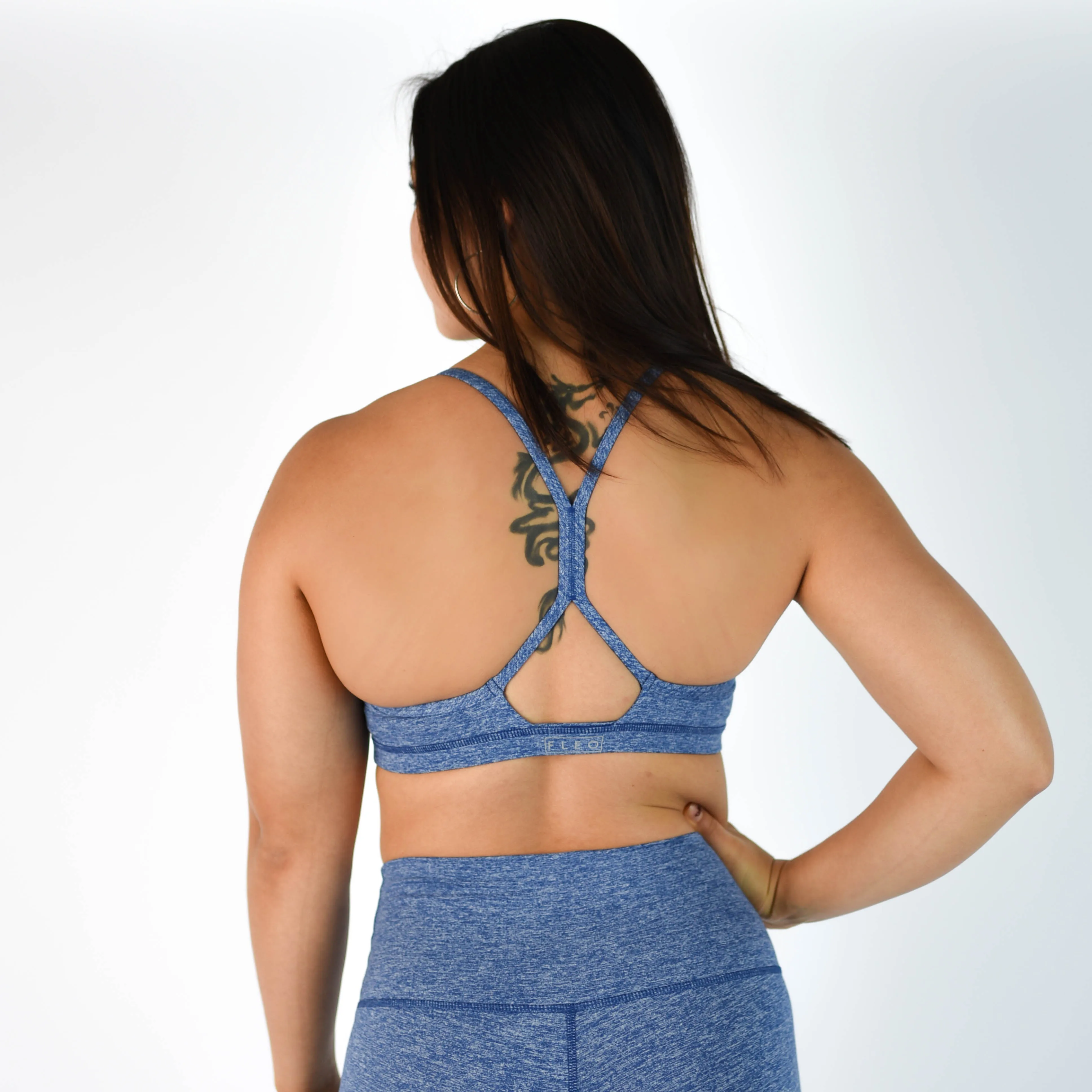 FLEO Reinette Sports Bra - Heather Cobalt