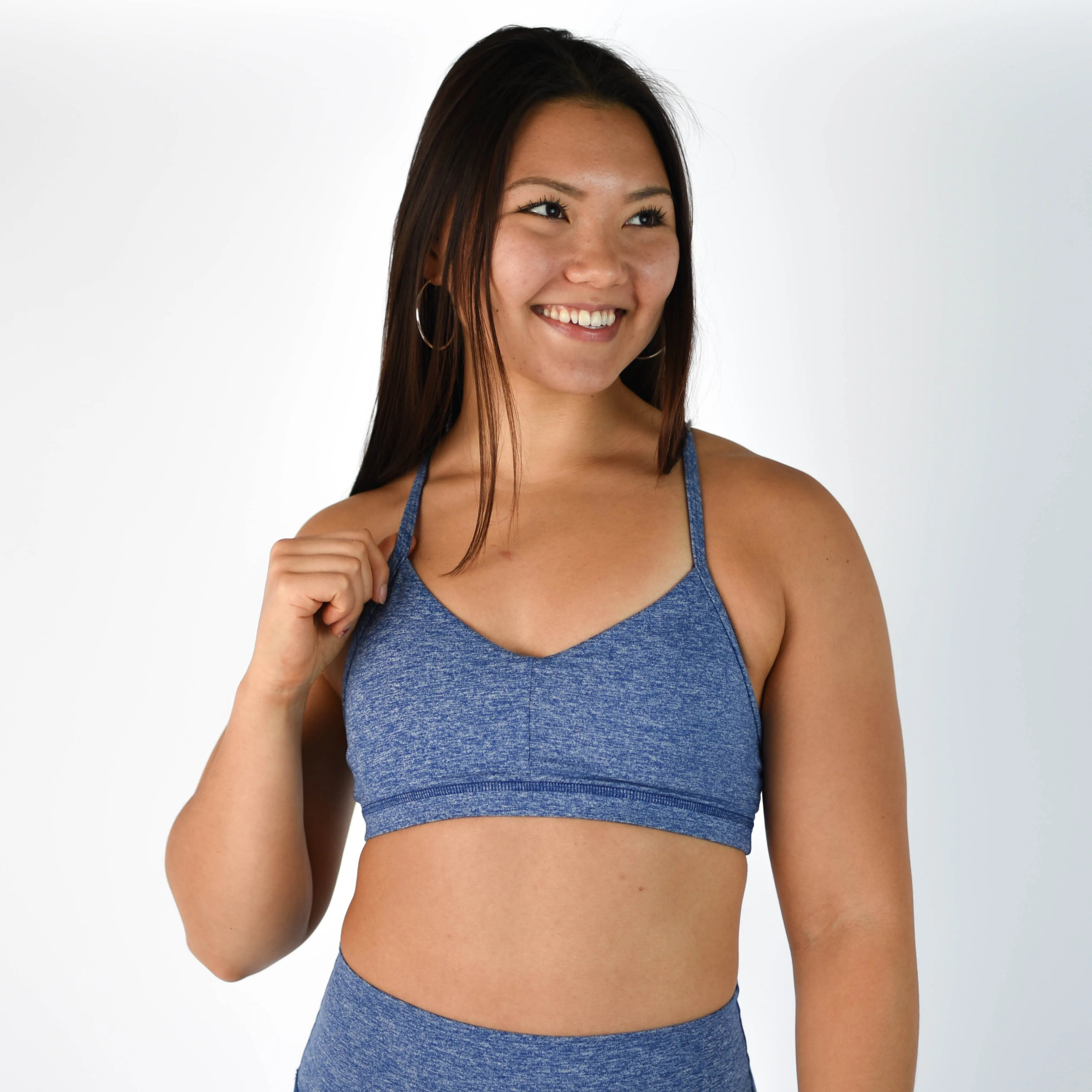 FLEO Reinette Sports Bra - Heather Cobalt