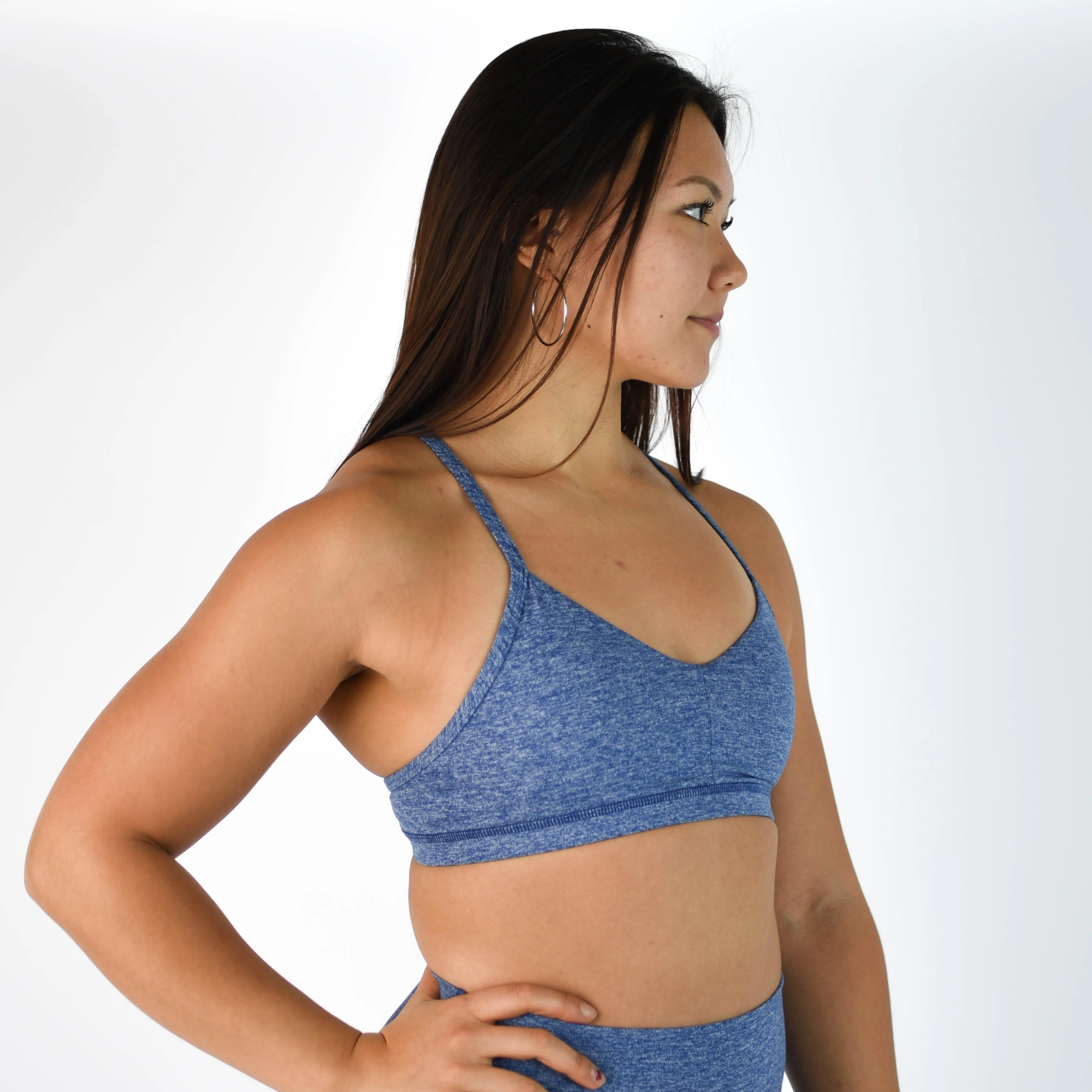 FLEO Reinette Sports Bra - Heather Cobalt