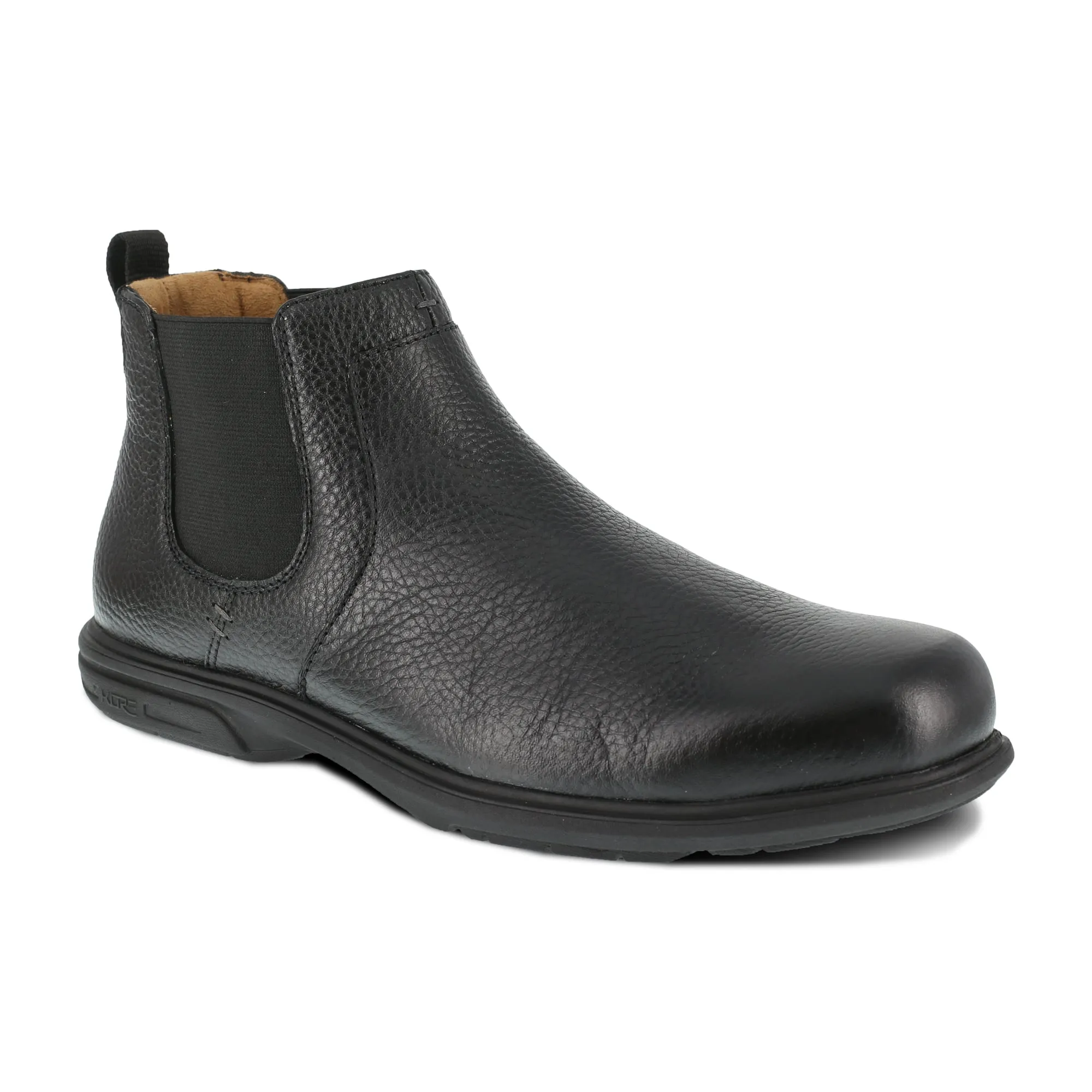 Florsheim Mens Black Leather Work Boots Loedin Steel Toe