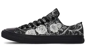 Fragile Rose Low Tops - Classic Premium Canvas Shoes with Comfortable and Durable Soles