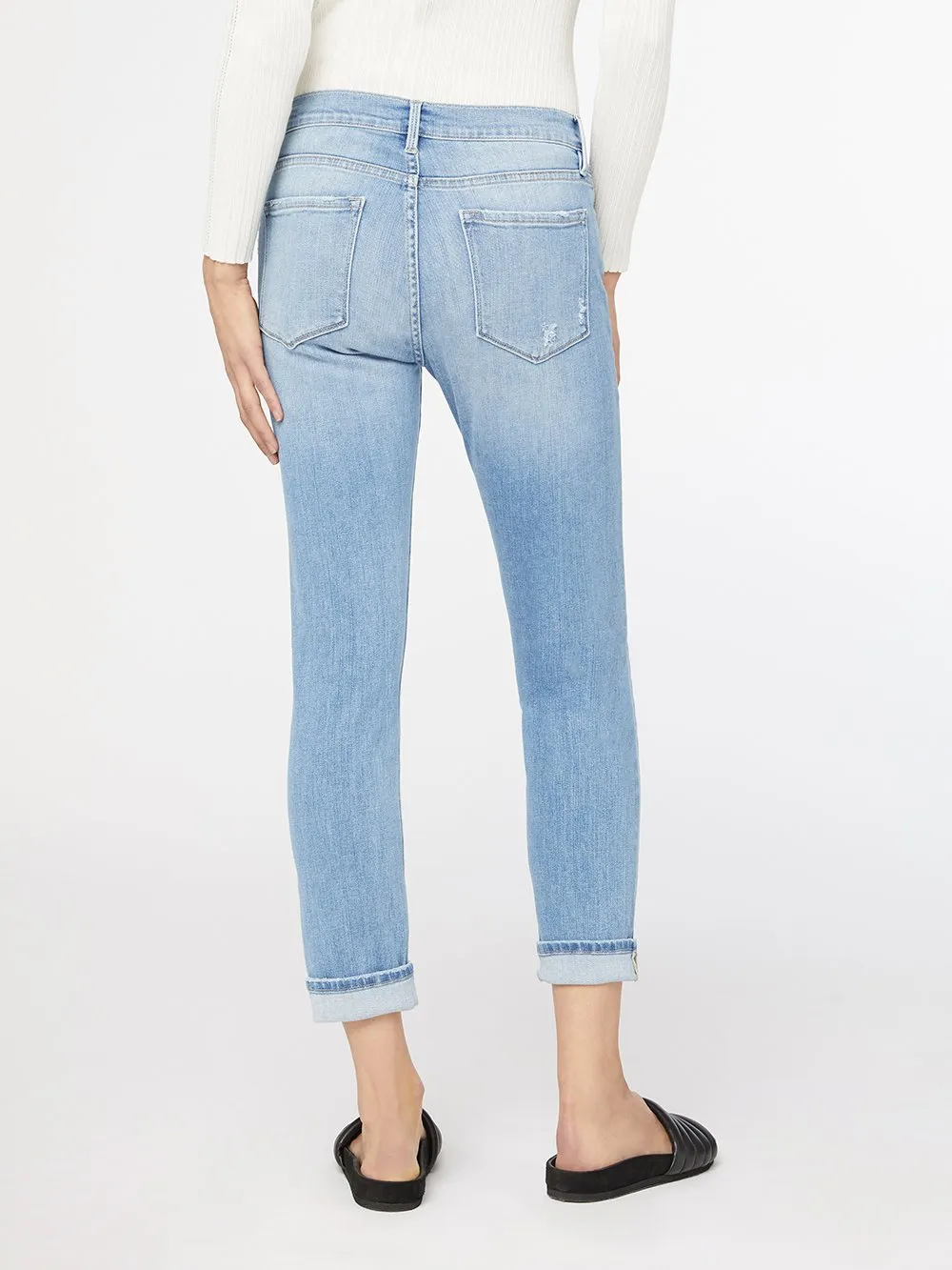 Frame - Le Garcon Mid-Rise Boyfriend Jean in Overturn