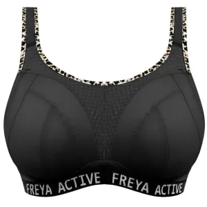 Freya Dynamic Soft Cup Sports Bra Leopard Black