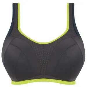 Freya Dynamic Soft Cup Sports Bra Lime Twist Black Yellow