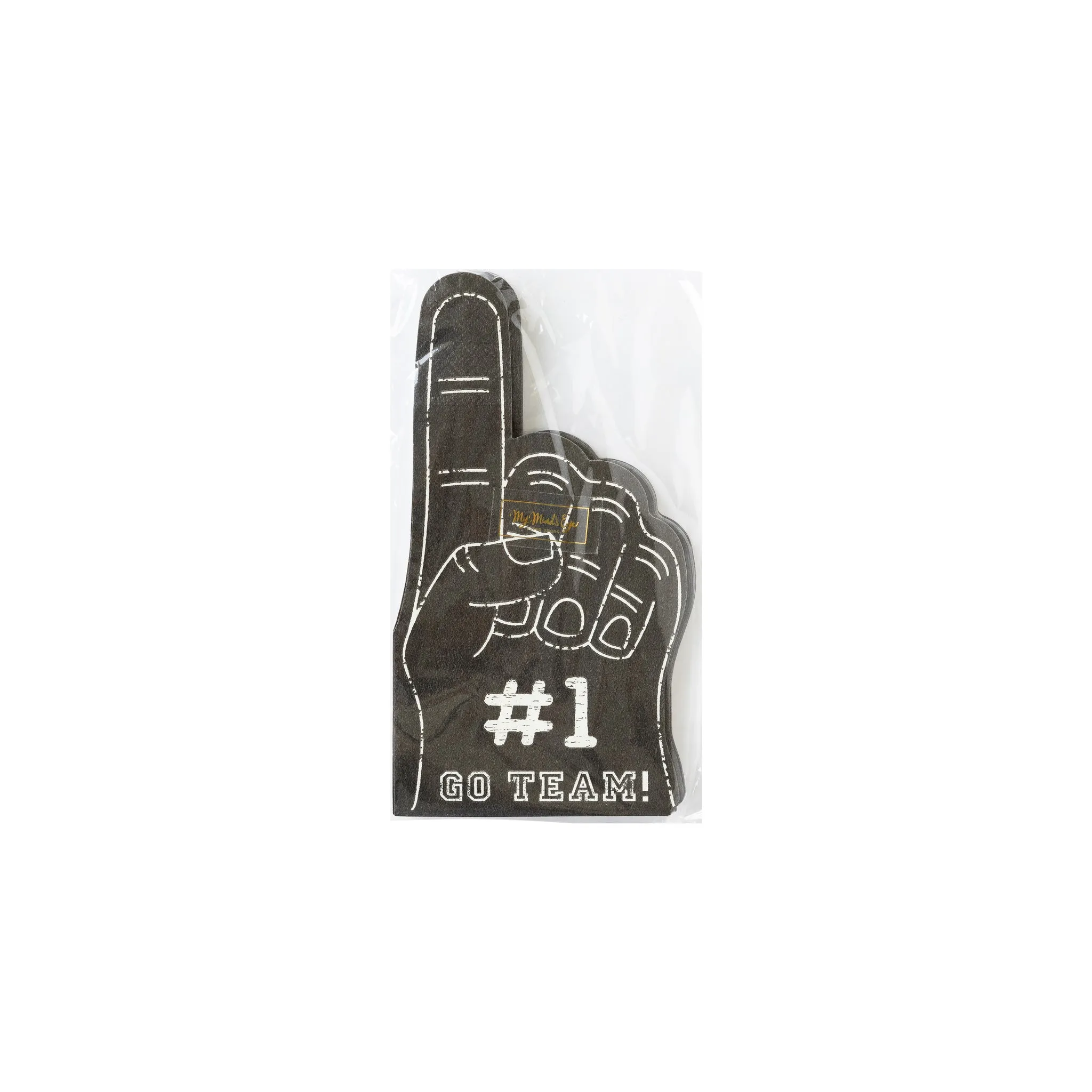 FTB938 -  Football #1 Hand Shaped Paper Dinner Napkin