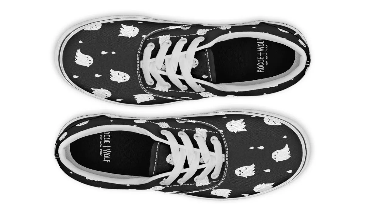 Ghost Party Street Sneakers - Premium Vegan Canvas Sneakers with Durable Waffle Soles