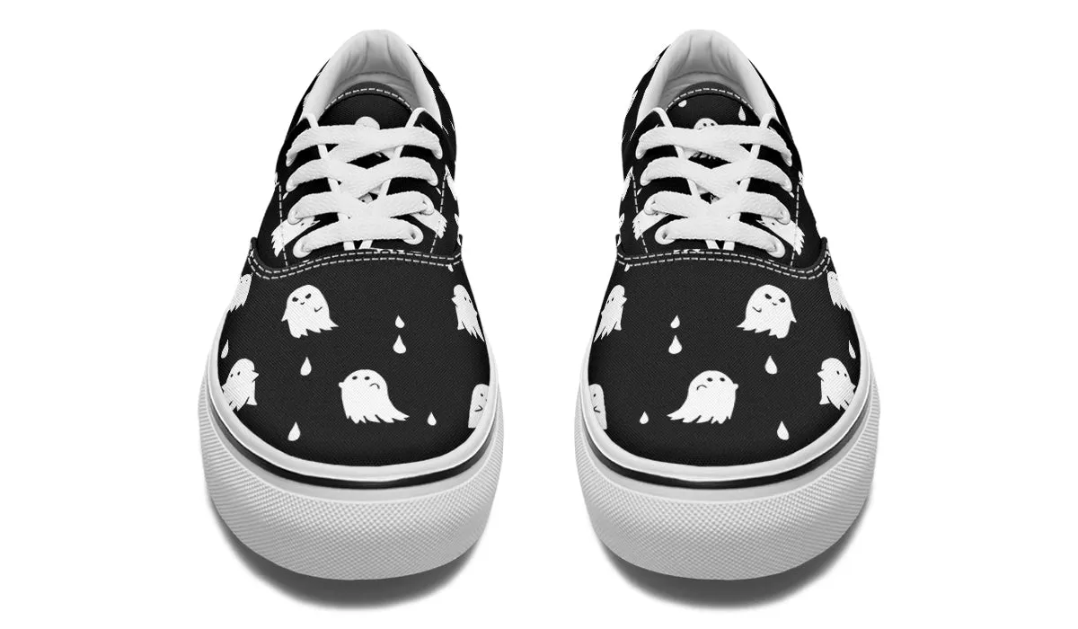 Ghost Party Street Sneakers - Premium Vegan Canvas Sneakers with Durable Waffle Soles