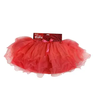 Girls Deluxe Tutu with Soft Tulle - Red